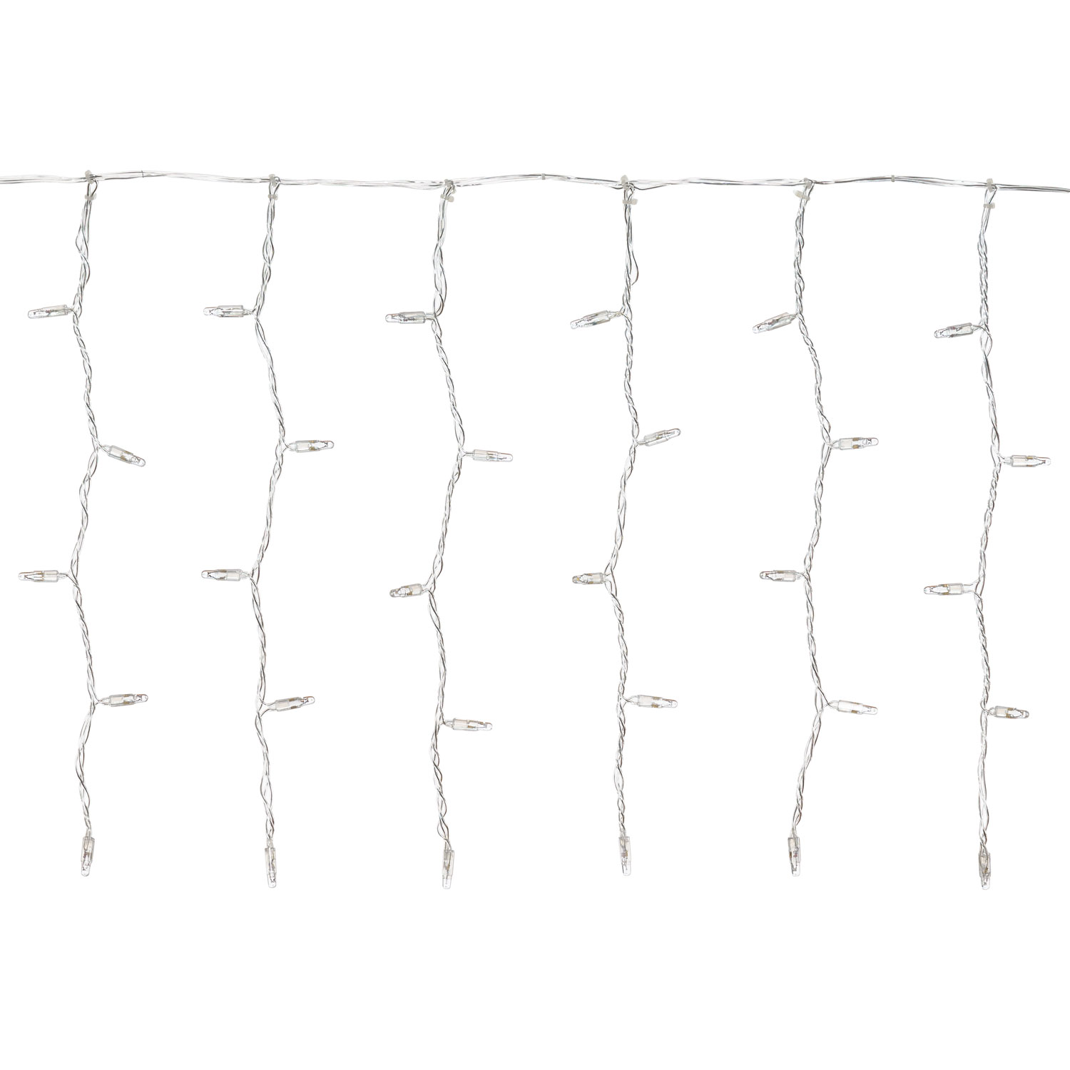 Tenda 3 x h 0,5 metri, 120 maxiled bianco caldo, cavo trasparente, prolungabile 6 Tenda 3 x h 0,5 metri, 120 maxiled bianco caldo, cavo trasparente, prolungabile 6