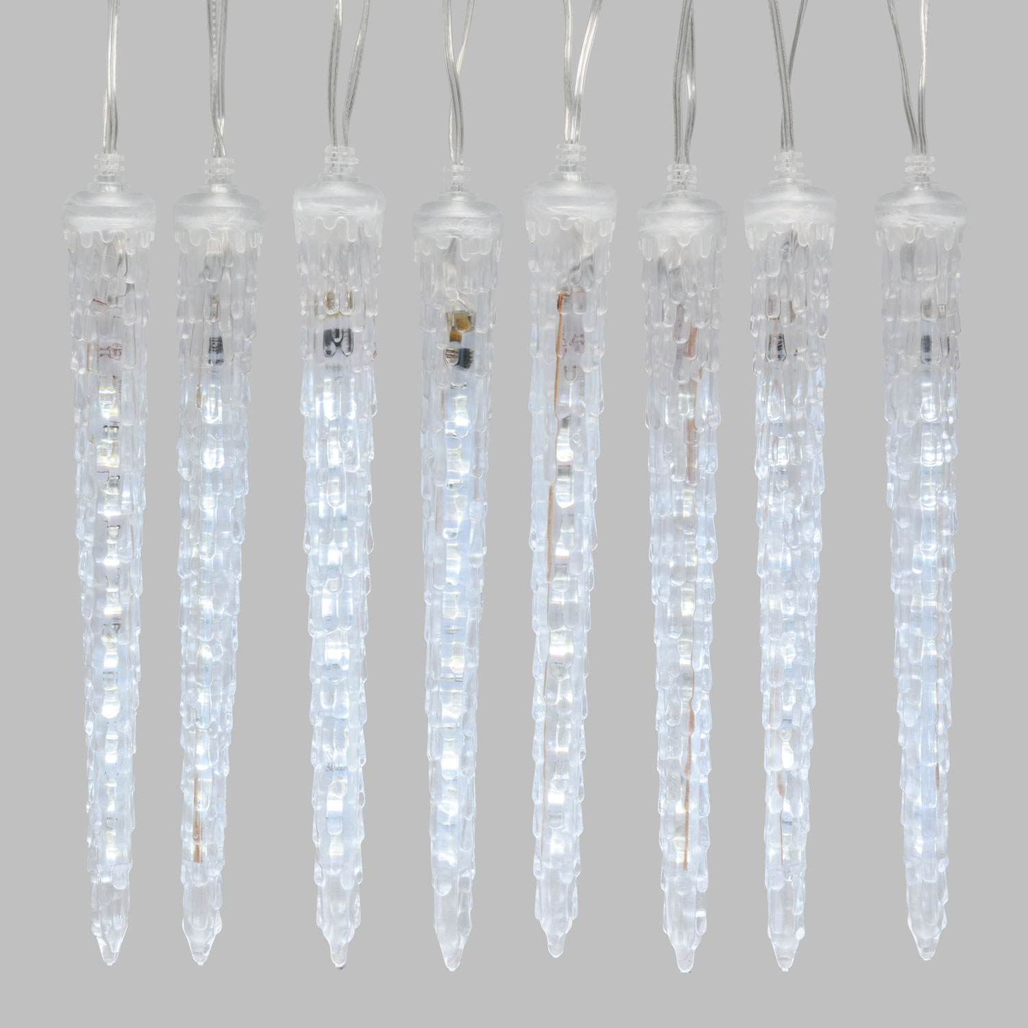Guirlande 2,4 m, 8 Glaçons h. 22 cm, 80 LED blanc froid 3 Guirlande 2,4 m, 8 Glaçons h. 22 cm, 80 LED blanc froid 3