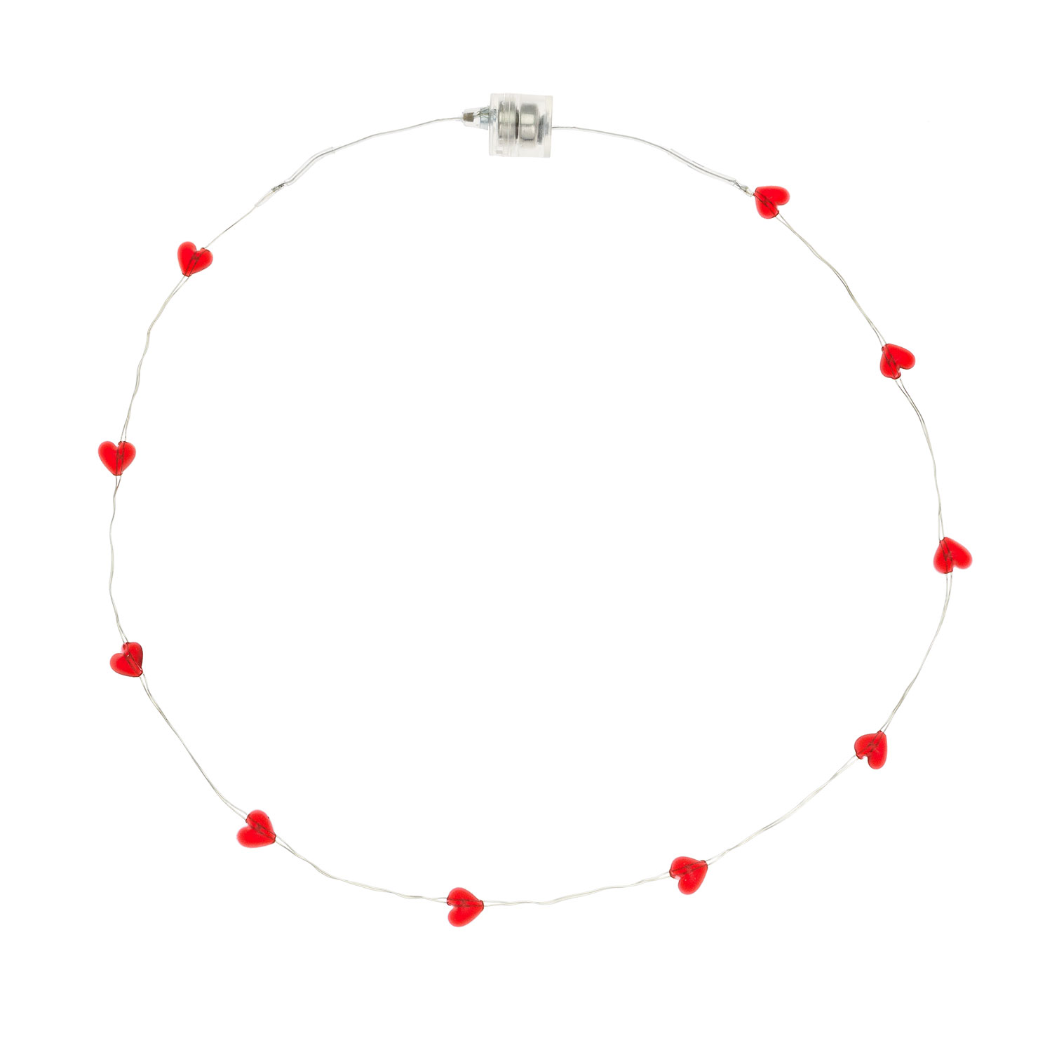 Collar Led corazones rojos 4 Collar Led corazones rojos 4