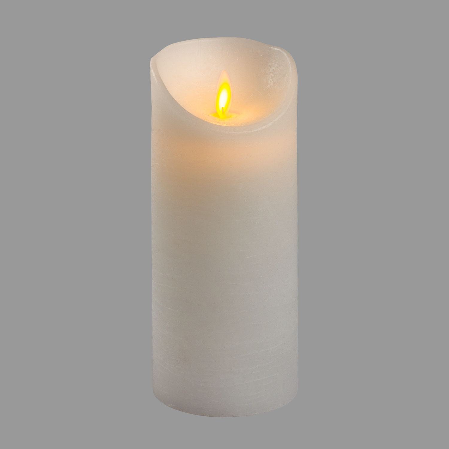 Bougie finition cire rustique blanche, h 18 cm 2 Bougie finition cire rustique blanche, h 18 cm 2