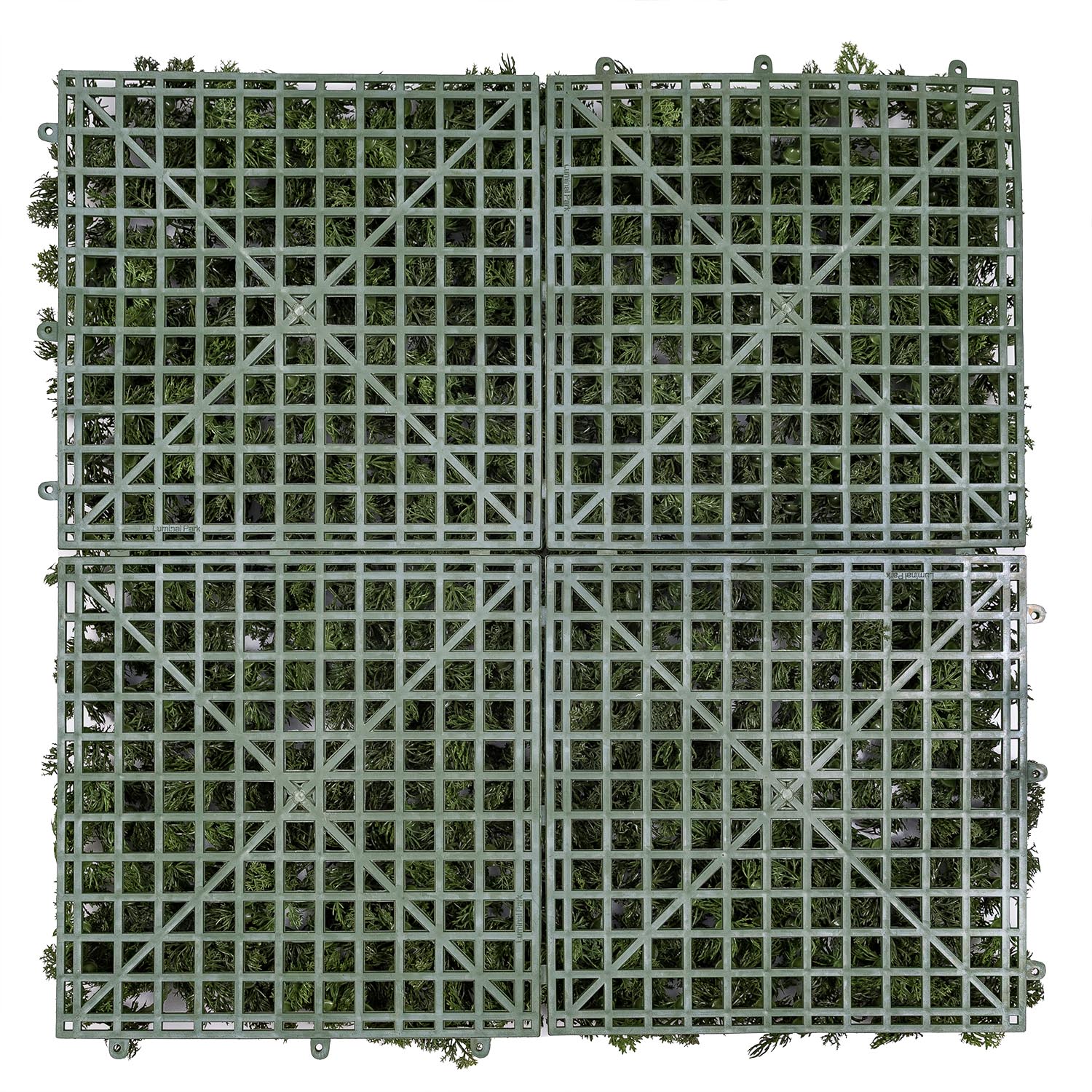 Panneau de Lichen artificiel vert forêt Green Wall Light, sans lumières 5