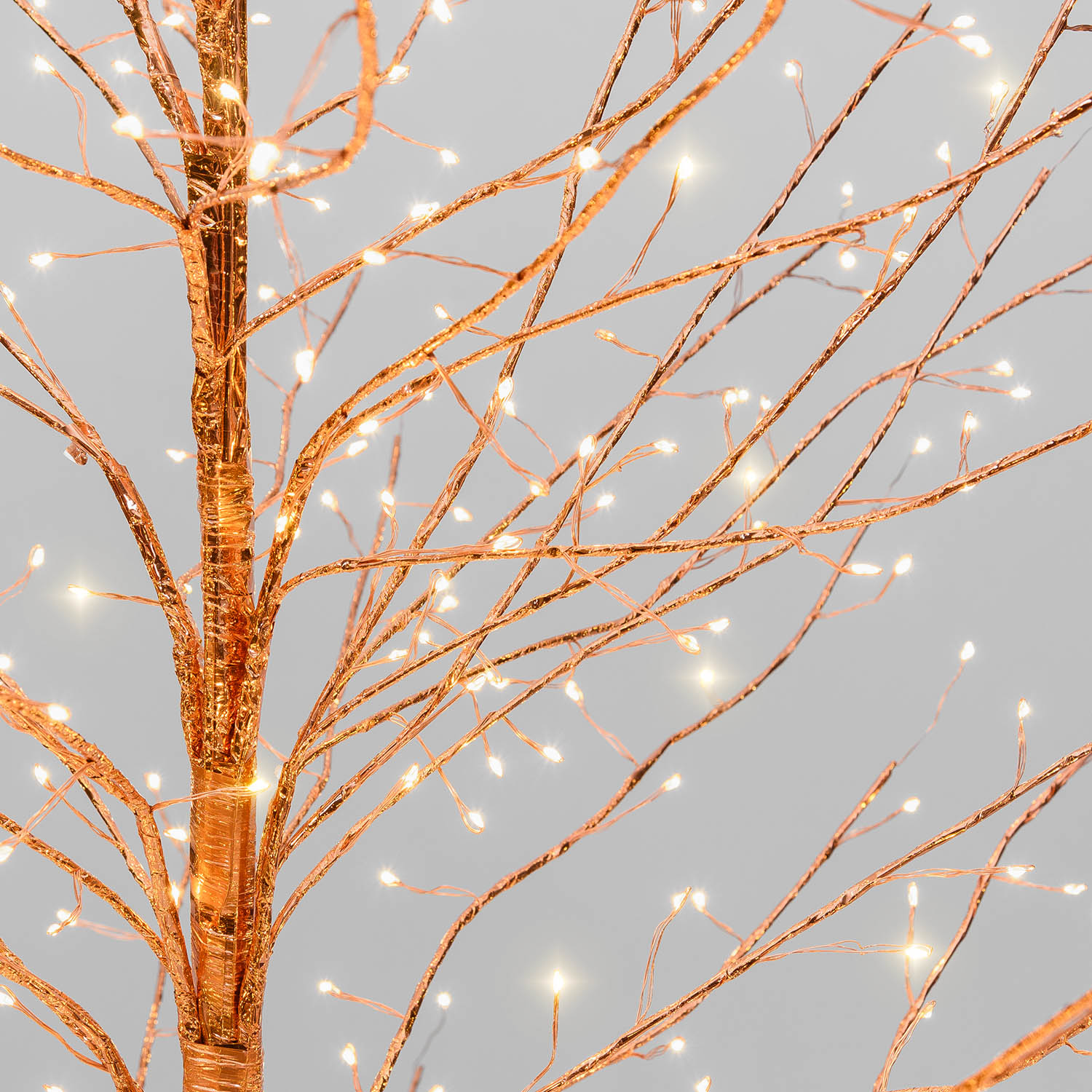 Albero Ramo Tiglio oro rosa h 1,7 m, 784 microled bianco caldo, uso interno 5