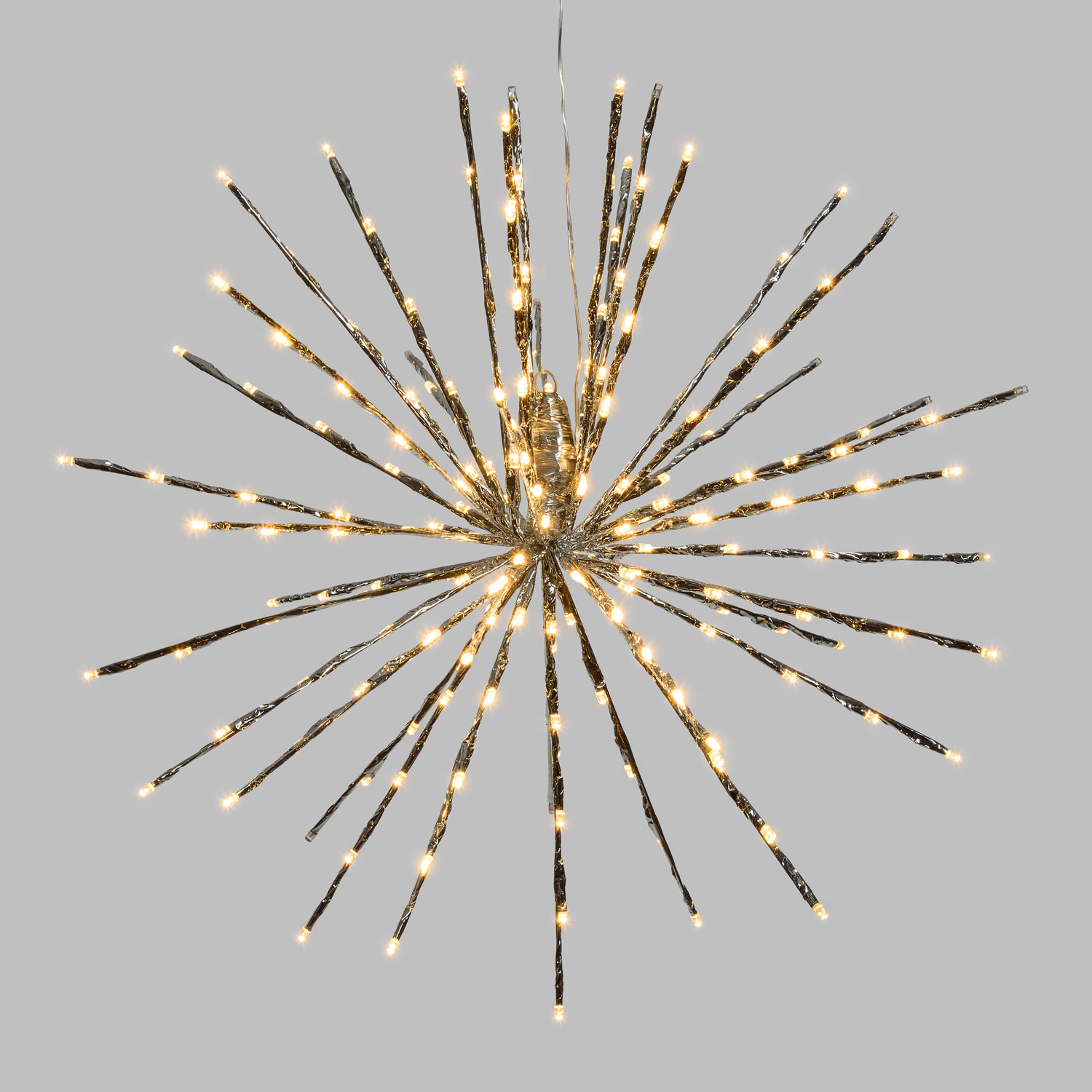 Silberner TWIGball, h 60 cm, 200 LEDs warmweiß 3 Silberner TWIGball, h 60 cm, 200 LEDs warmweiß 3