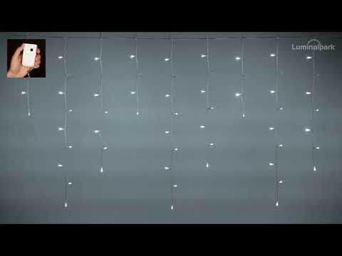 3.6 x 0.9 m Icicle light, 140 LEDs white 2 3.6 x 0.9 m Icicle light, 140 LEDs white 2