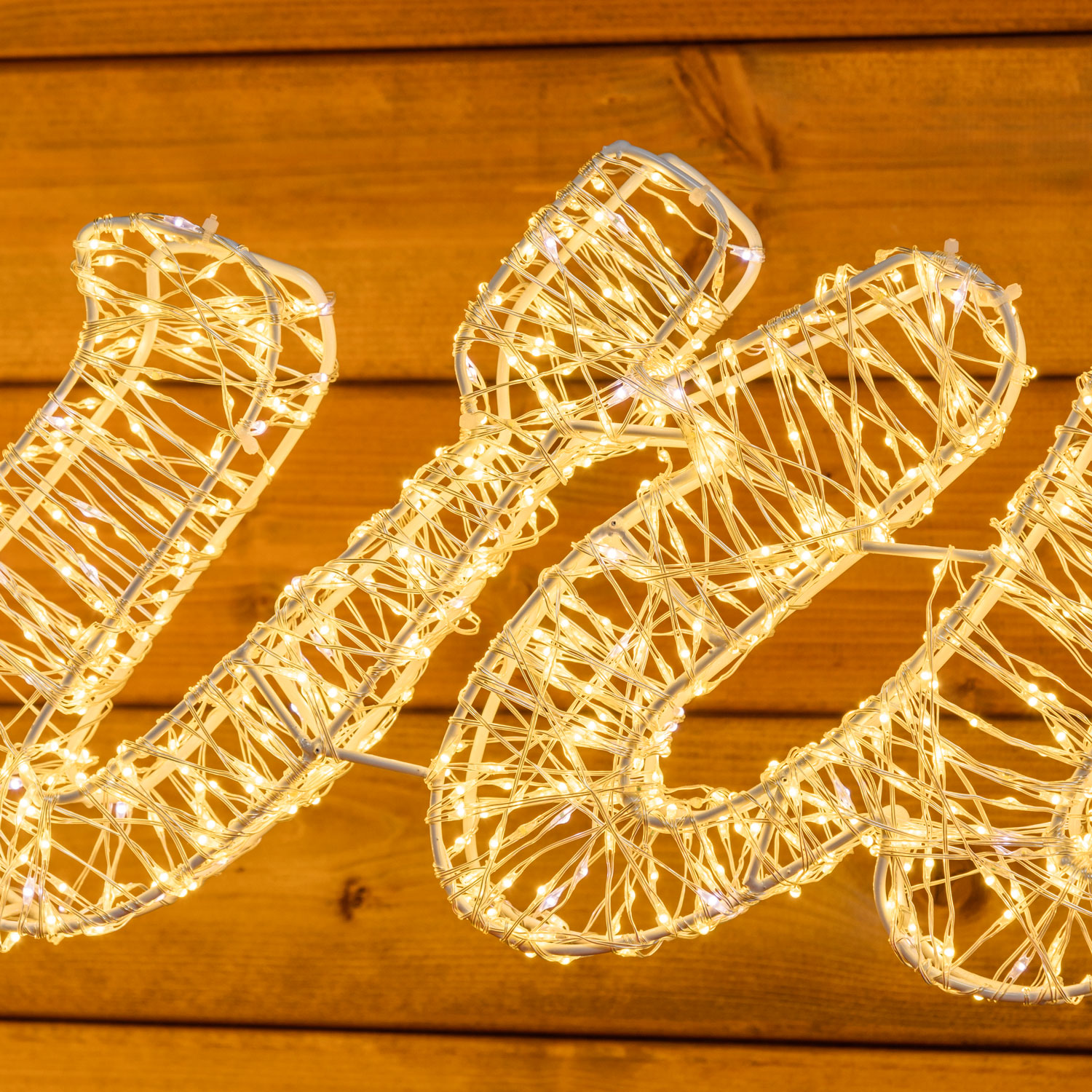 Écriture Auguri 3D Blanche, h 49 cm, 4000 Microled blanc chaud et froid 7 Écriture Auguri 3D Blanche, h 49 cm, 4000 Microled blanc chaud et froid 7