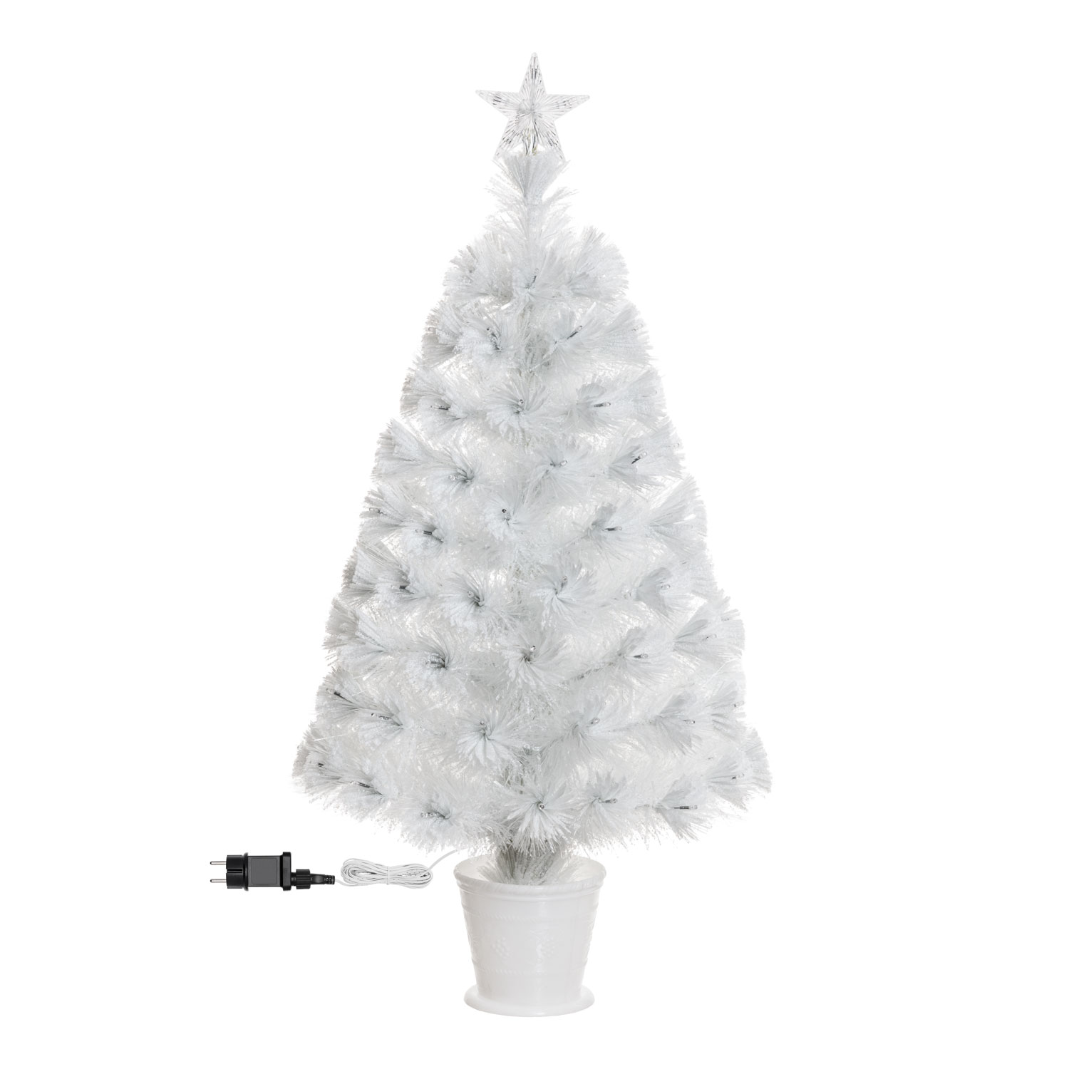 Sapin de Noël avec fibre avec fibres optiques multicolor, 100 cm, 95 led RGB 3 Sapin de Noël avec fibre avec fibres optiques multicolor, 100 cm, 95 led RGB 3