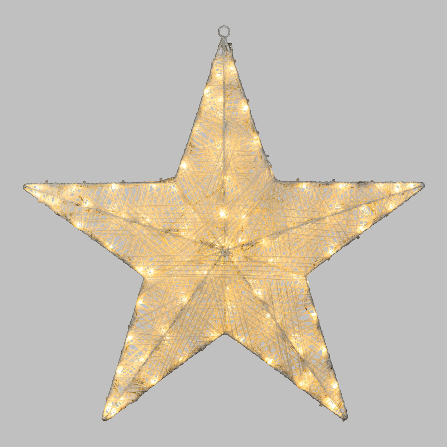 3D-Weißstern mit Ø 55 cm und 100 Dual-Color-LEDs in Warmweiß und Kaltweiß 10 3D-Weißstern mit Ø 55 cm und 100 Dual-Color-LEDs in Warmweiß und Kaltweiß 10