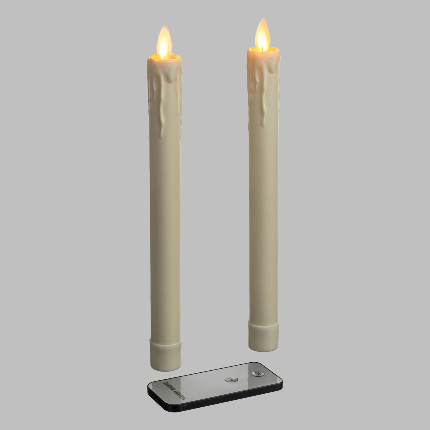 Set 2 candele sottili con gocce, h 23 cm 4 Set 2 candele sottili con gocce, h 23 cm 4