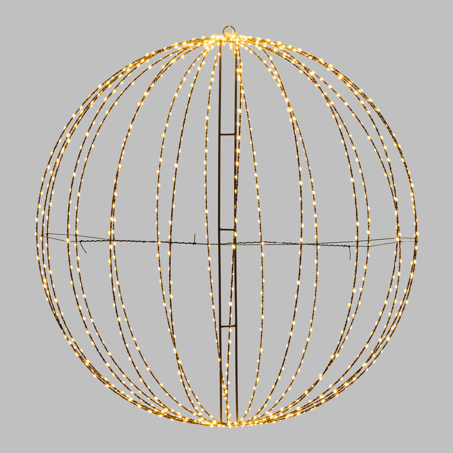 Sphère marron pliable en 3D, Ø 94 cm, 920 microled haute densité blanc chaud, utilisation en intérieur 5 Sphère marron pliable en 3D, Ø 94 cm, 920 microled haute densité blanc chaud, utilisation en intérieur 5