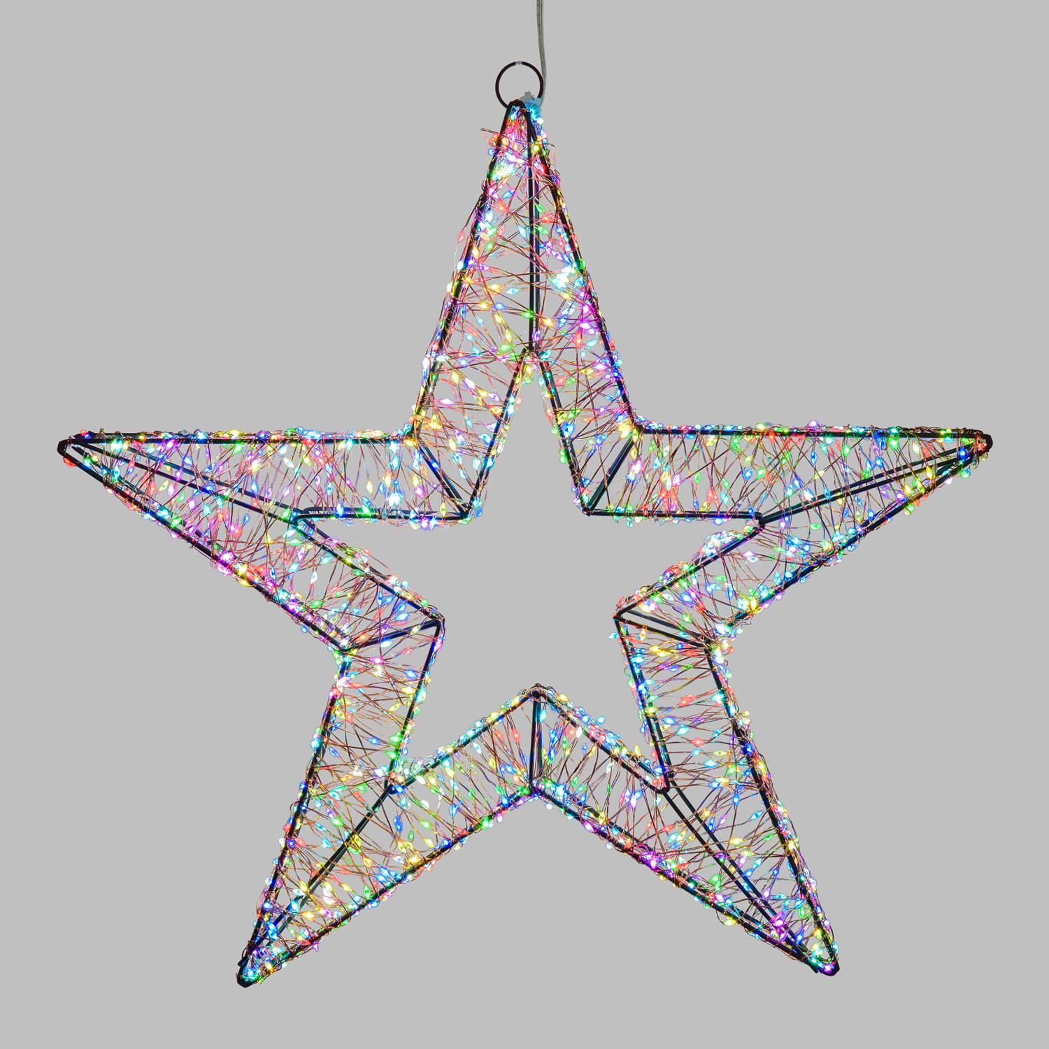 Étoile 3D Marron Ø 55 cm, 2000 Micro led RGB Couleurs Changeantes, intérieur Étoile 3D Marron Ø 55 cm, 2000 Micro led RGB Couleurs Changeantes, intérieur