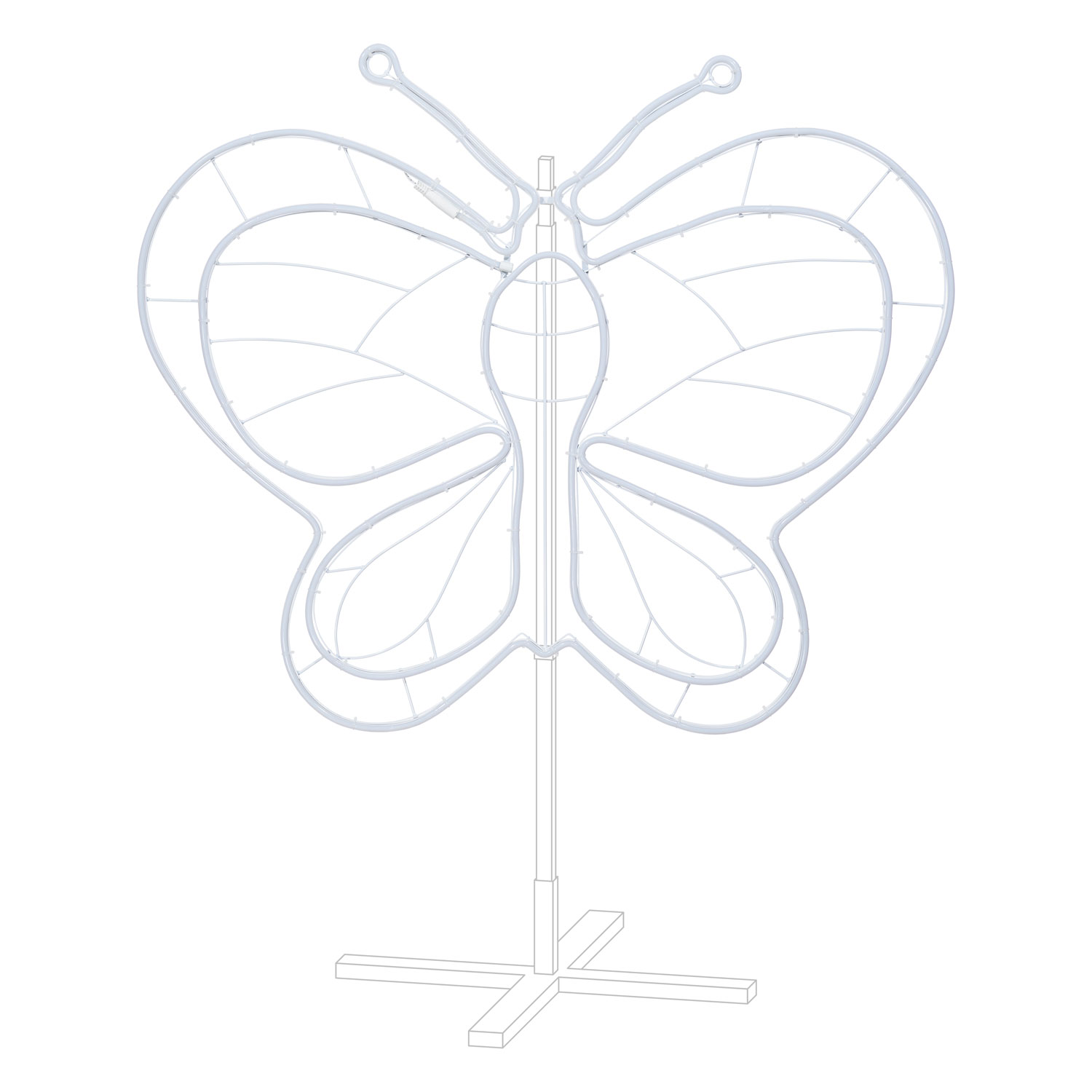 Butterfly Neon Lights SMD, h. 82 cm, Warm White and Pink Leds 5 Butterfly Neon Lights SMD, h. 82 cm, Warm White and Pink Leds 5