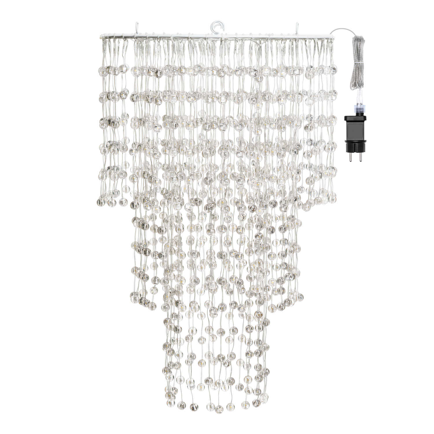Lustre décoratif en cascade, 936 sphères LED blanc chaud 4 Lustre décoratif en cascade, 936 sphères LED blanc chaud 4