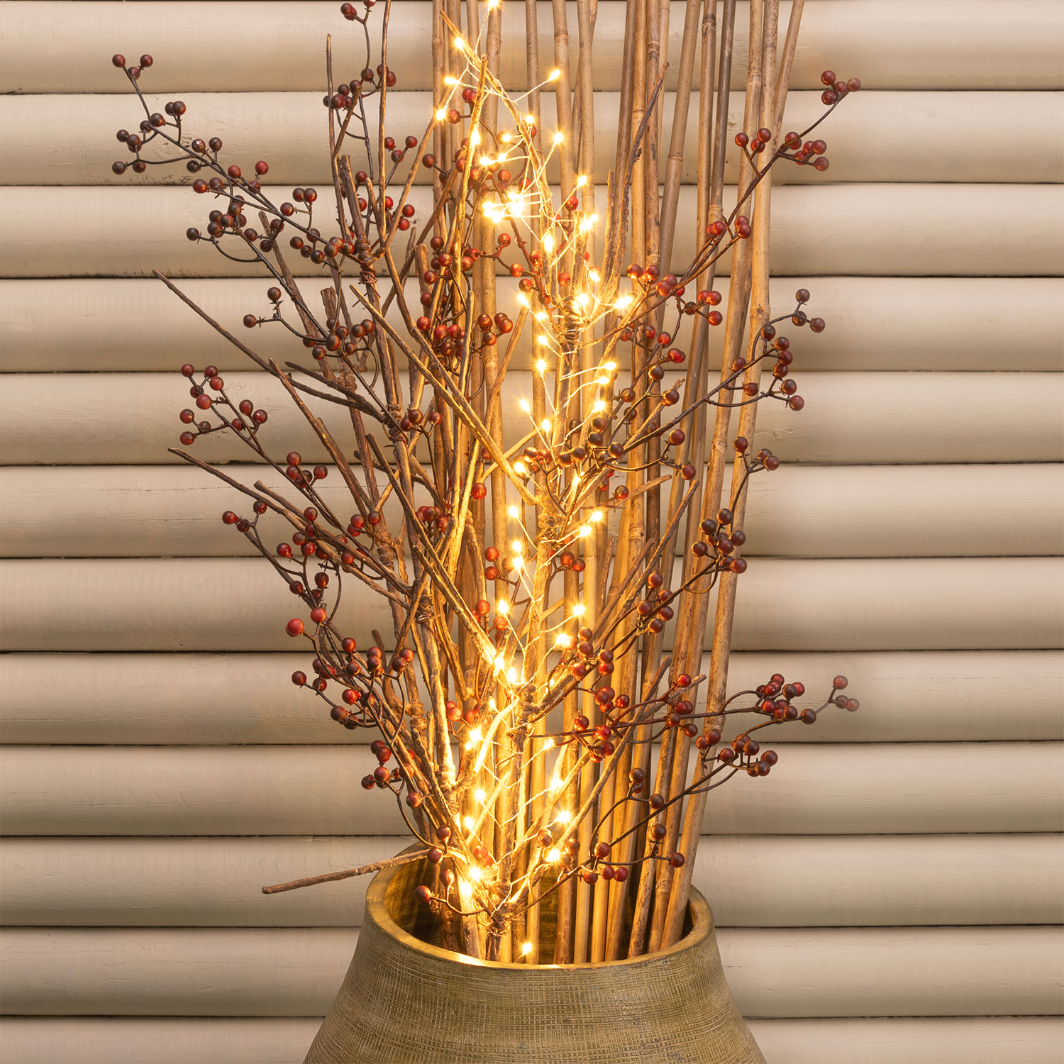 Guirnalda Mini Festón de Luces a pilas 1,2 m, 60 microled blanco cálido, cable metal plata 8 Guirnalda Mini Festón de Luces a pilas 1,2 m, 60 microled blanco cálido, cable metal plata 8