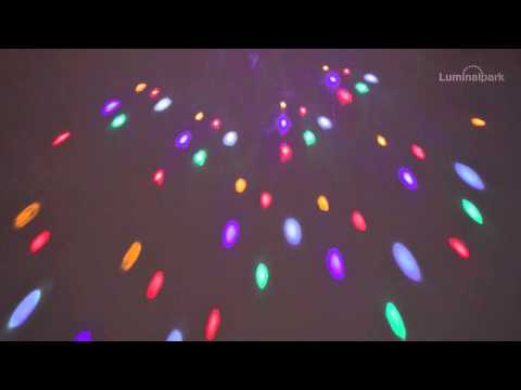 Projecteur Disco tournant à Led avec jeux de lumière 2 Projecteur Disco tournant à Led avec jeux de lumière 2