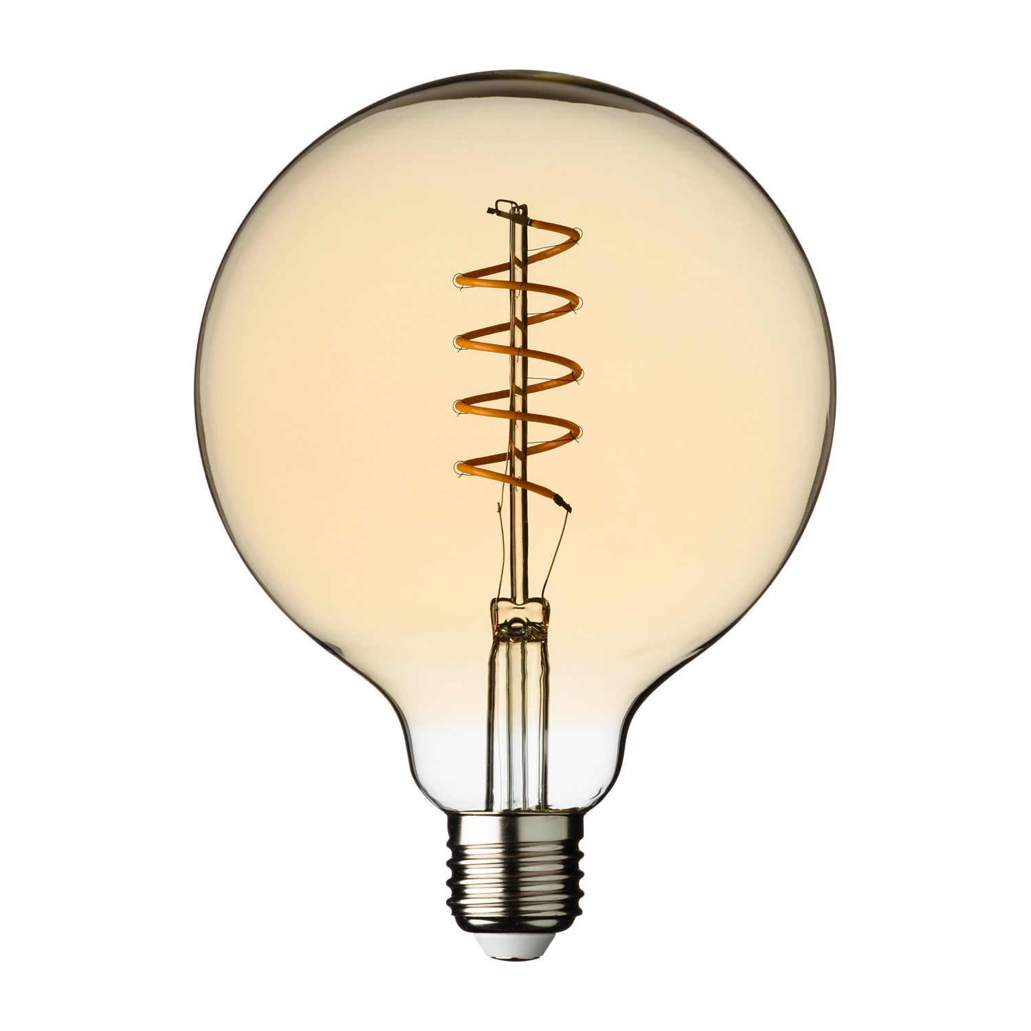 Lampadina Vintage Globo, filamento led a spirale, 4W Lampadina Vintage Globo, filamento led a spirale, 4W