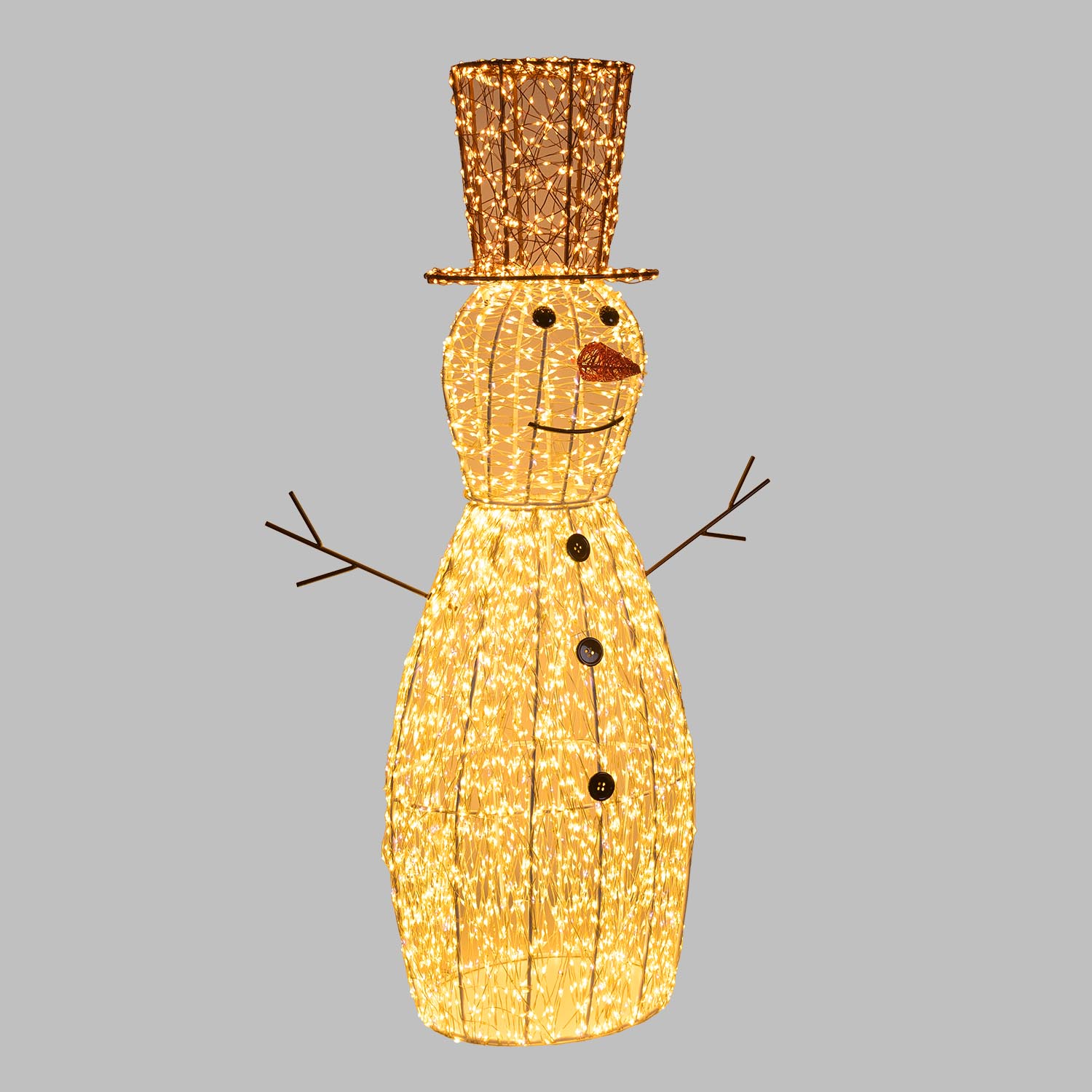 Bonhomme de Neige 3D, h. 100 cm, microled haute densité blanc chaud et froid, utilisation en intérieur 10 Bonhomme de Neige 3D, h. 100 cm, microled haute densité blanc chaud et froid, utilisation en intérieur 10