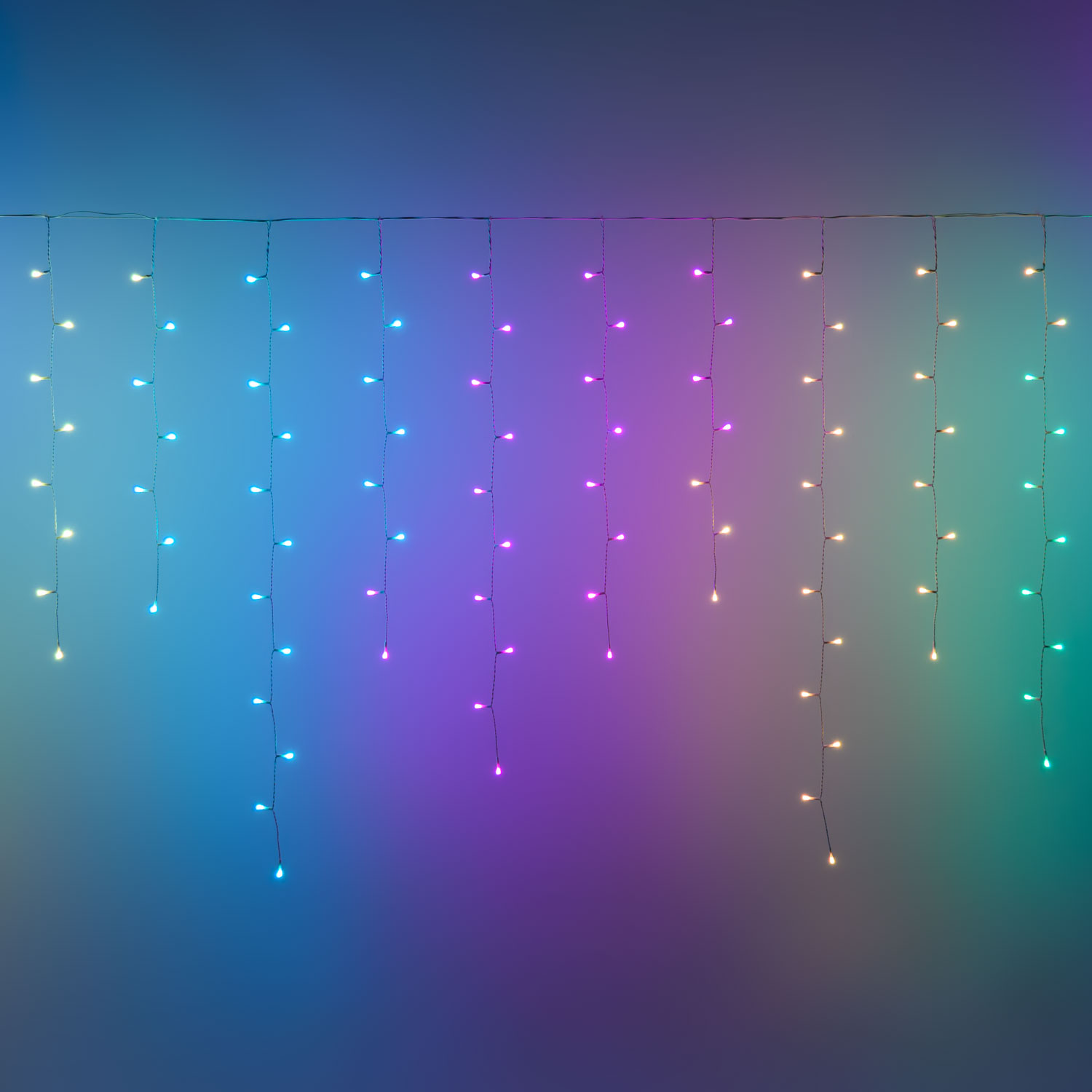 5 x 1.2 m APPY Icicle light, 225 Pixel LEDs RGB 5 x 1.2 m APPY Icicle light, 225 Pixel LEDs RGB
