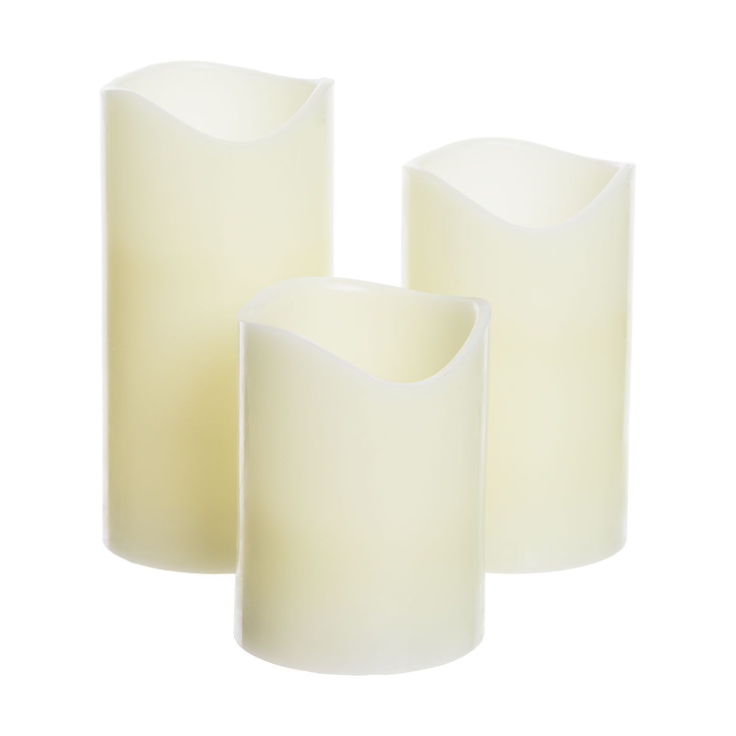 3 LED-Wachskerzen, LED warmweiß 3 3 LED-Wachskerzen, LED warmweiß 3