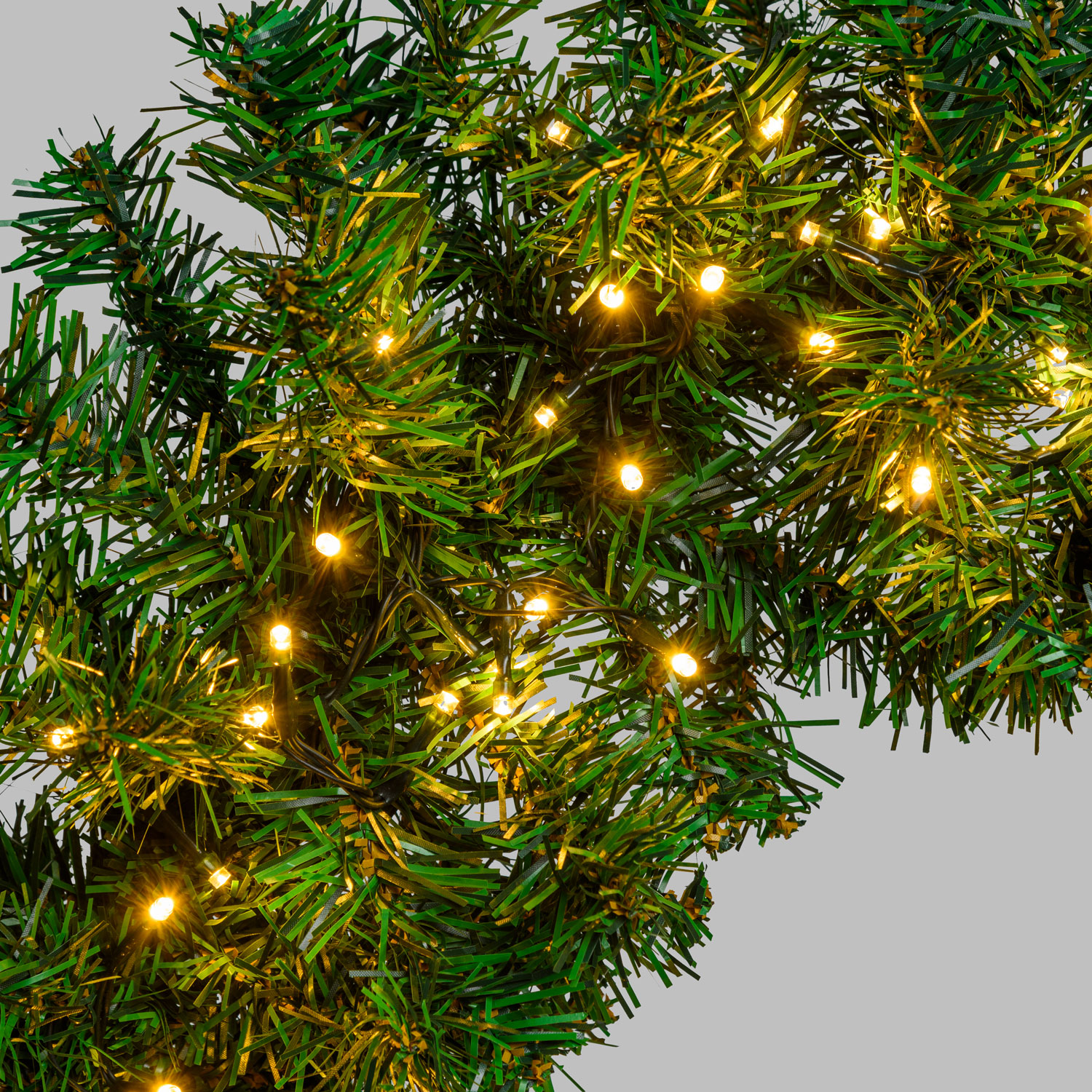 Couronne de sapin vert Moena à piles, 60 cm, 140 led blanc chaud 4 Couronne de sapin vert Moena à piles, 60 cm, 140 led blanc chaud 4