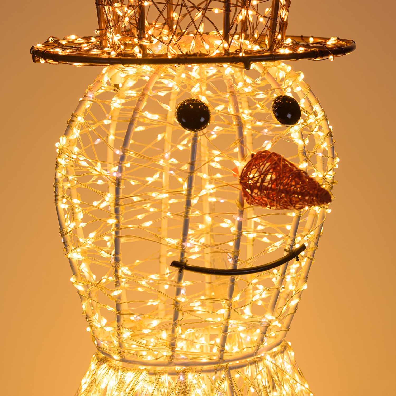Bonhomme de Neige 3D, h. 100 cm, microled haute densité blanc chaud et froid, utilisation en intérieur 11 Bonhomme de Neige 3D, h. 100 cm, microled haute densité blanc chaud et froid, utilisation en intérieur 11