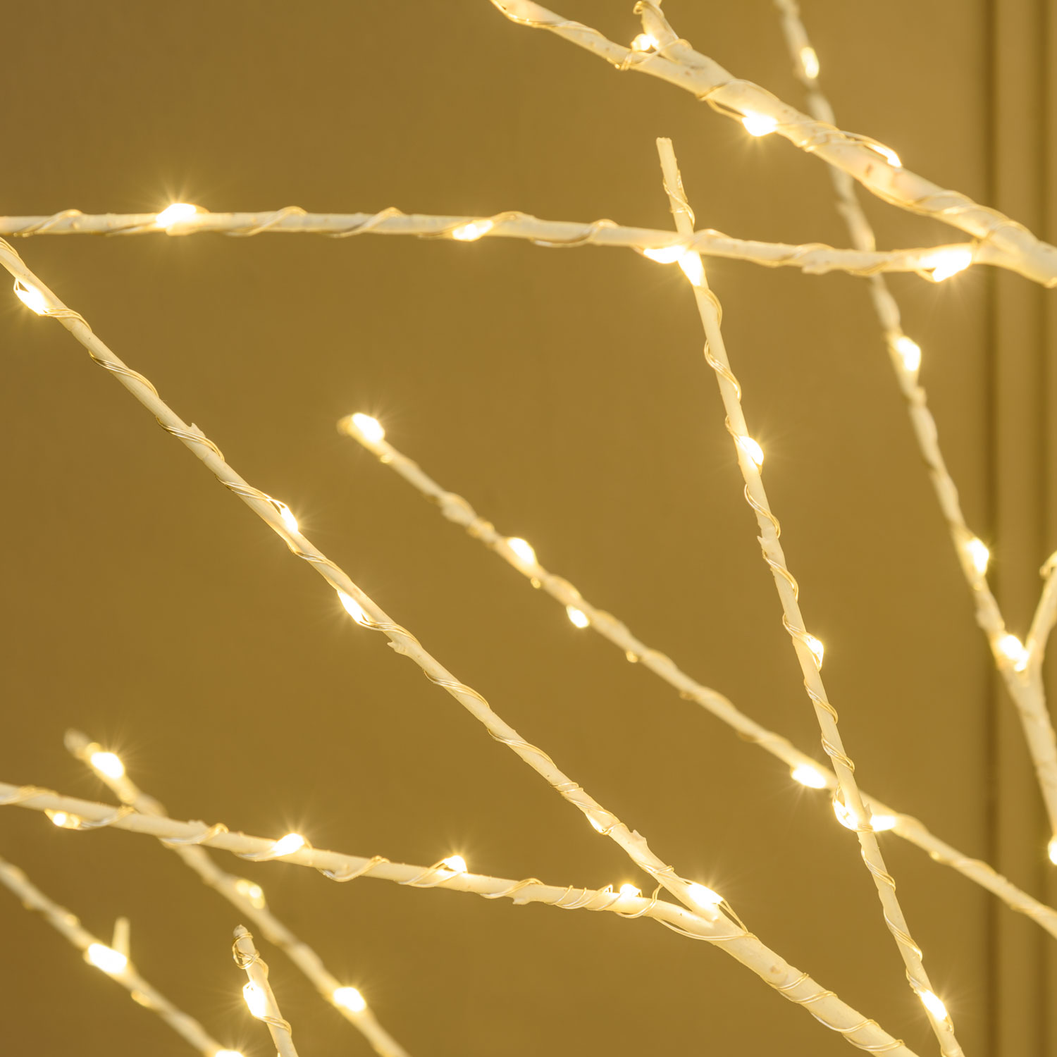 Arbre marron avec tronc et base ronde, h 2,40 m, 1200 microled blanc chaud 5 Arbre marron avec tronc et base ronde, h 2,40 m, 1200 microled blanc chaud 5