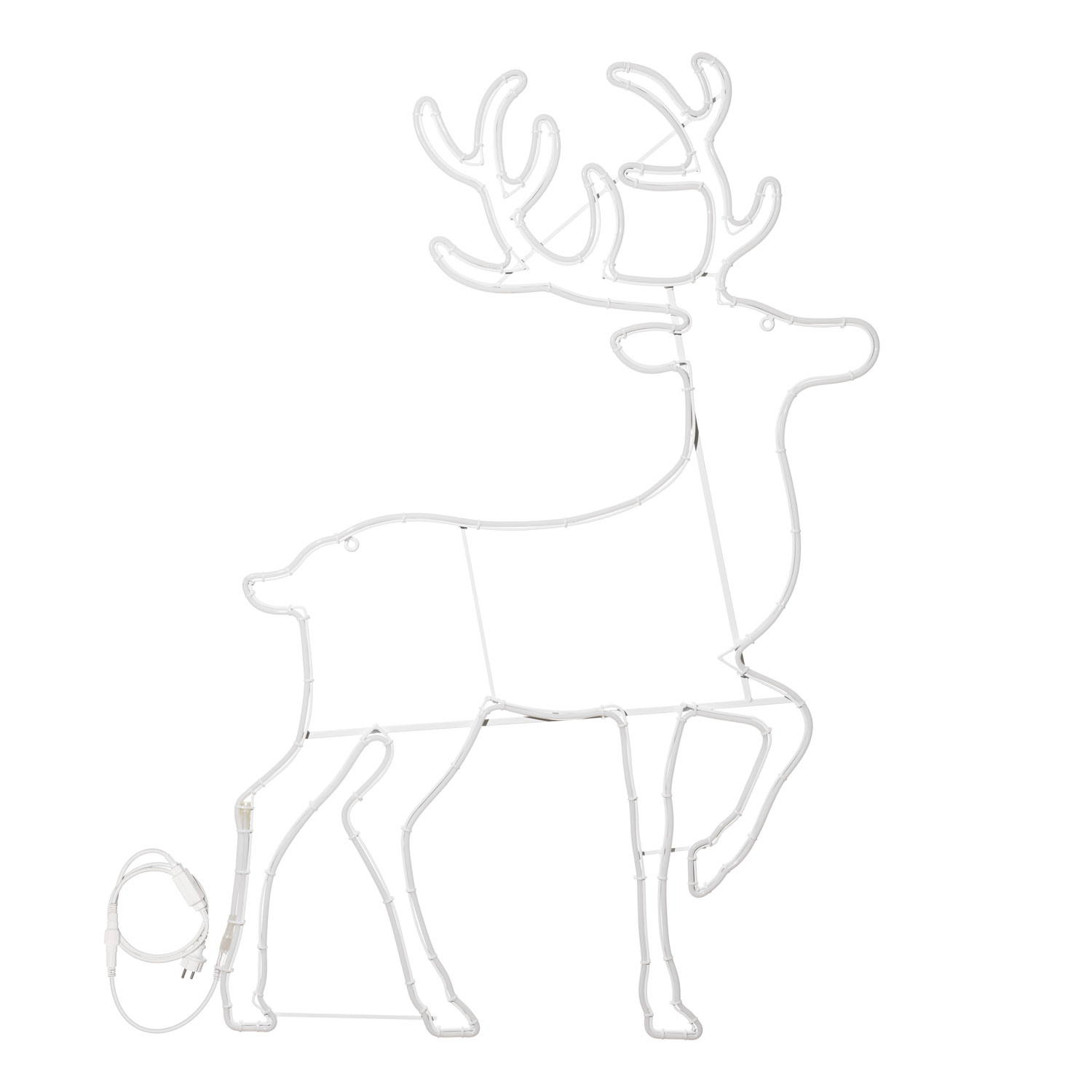 Renne effet néon, h 140 cm, led blanc chaud 3 Renne effet néon, h 140 cm, led blanc chaud 3