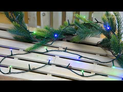 Lichterkette 8,9 m, 120 MiniLEDs multicolor, grünes Kabel 2 Lichterkette 8,9 m, 120 MiniLEDs multicolor, grünes Kabel 2