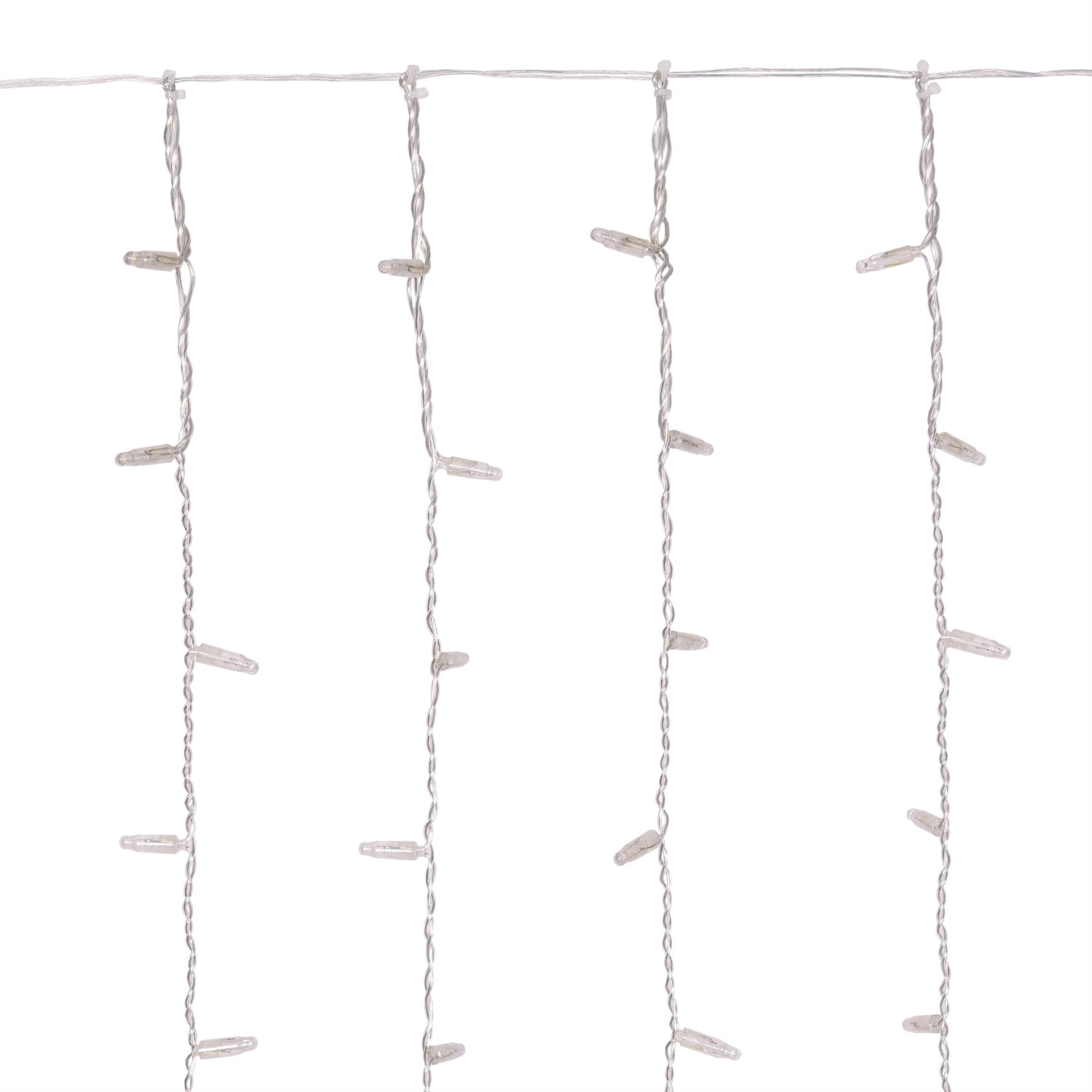 Vorhanglichter Connect ProLine 36V, 1 x H 2 m, 160 Maxiled warmweiß, transparentes Kabel 2 Vorhanglichter Connect ProLine 36V, 1 x H 2 m, 160 Maxiled warmweiß, transparentes Kabel 2