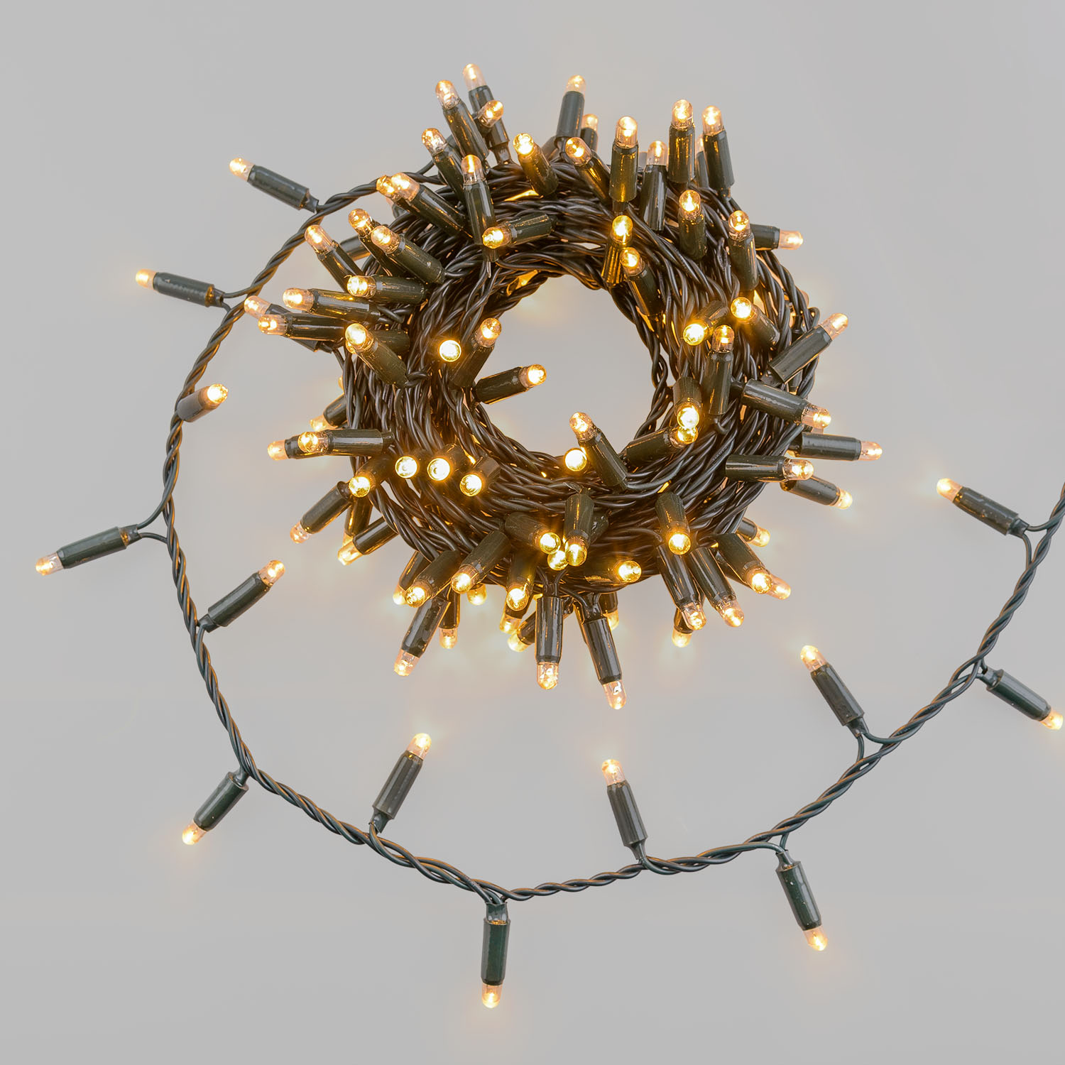 Lichterkette Connect ProLine 36V, 8 m, 160 Maxiled warmweiß, grünes Kabel, erweiterbar Lichterkette Connect ProLine 36V, 8 m, 160 Maxiled warmweiß, grünes Kabel, erweiterbar