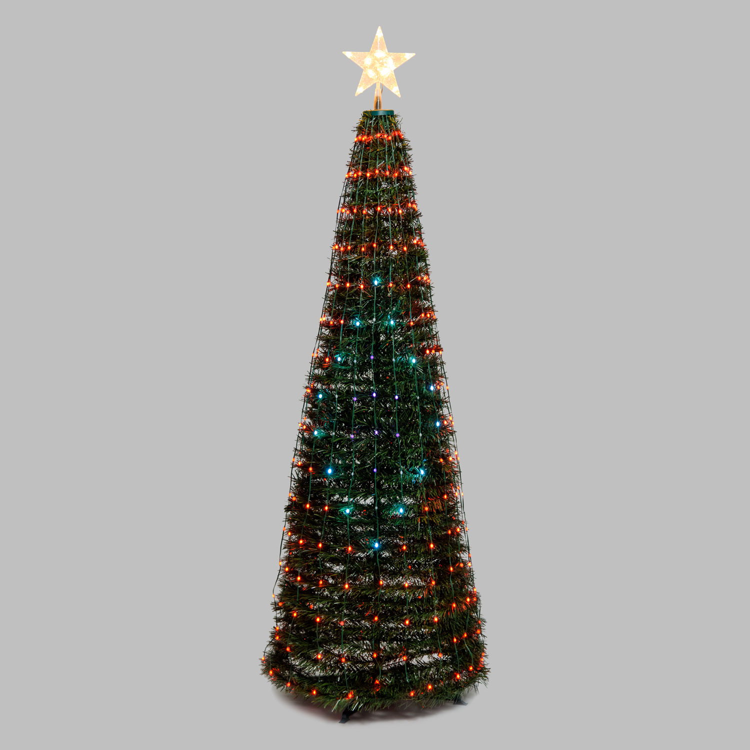 Faltbarer Baum aus künstlichem Kiefer, h. 180 cm, 304 RGB LED Lichterperlen 22 Faltbarer Baum aus künstlichem Kiefer, h. 180 cm, 304 RGB LED Lichterperlen 22