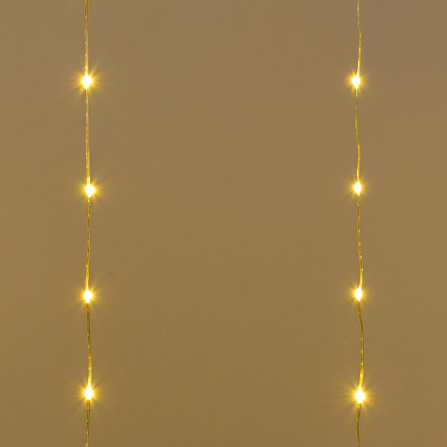 Stalattite 5 x h 0,8 m, 120 Gocce di Luce Dual Color, led bianco caldo e multicolor, cavo trasparente 5