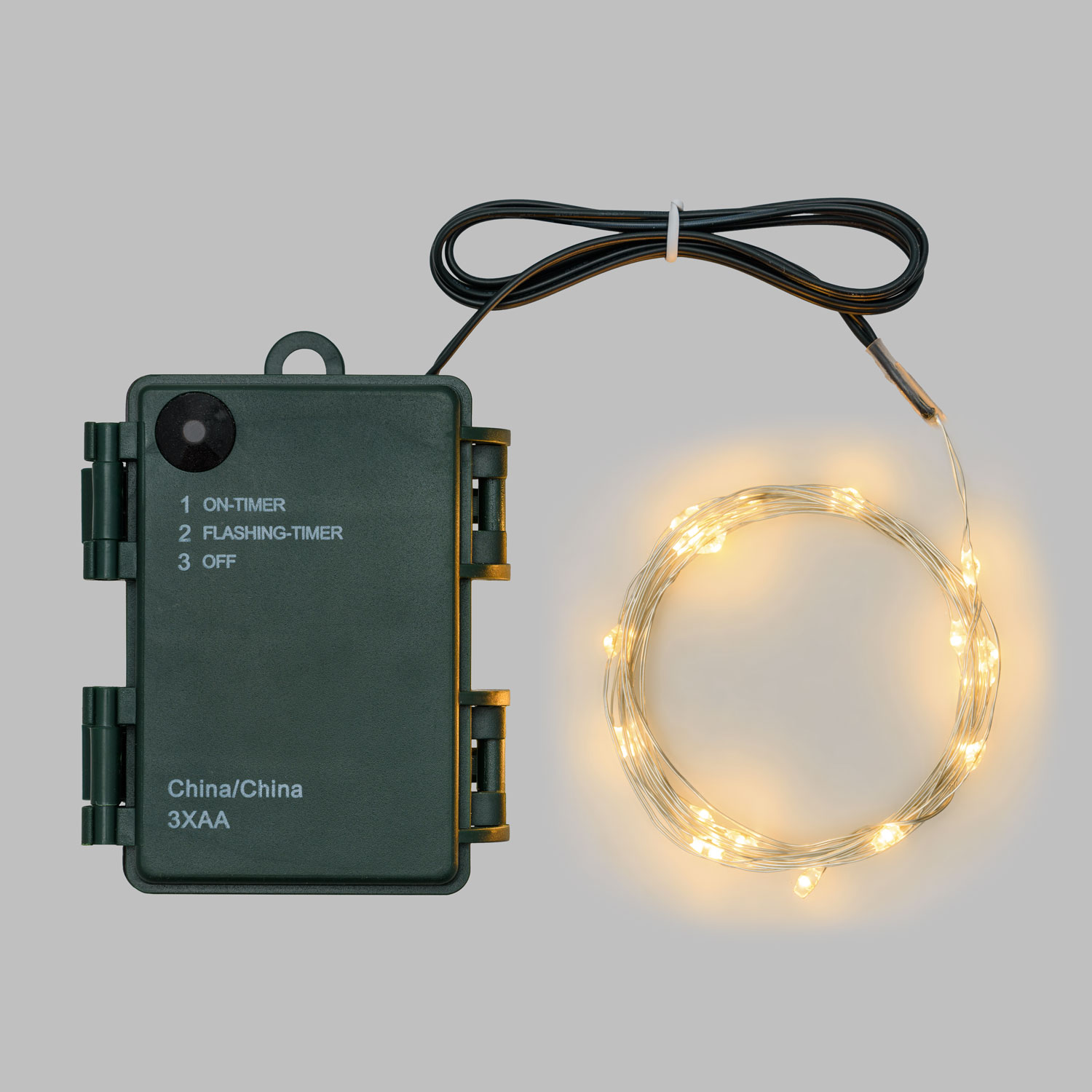 Guirlande à piles 15,9 m, blanc chaud 2 Guirlande à piles 15,9 m, blanc chaud 2