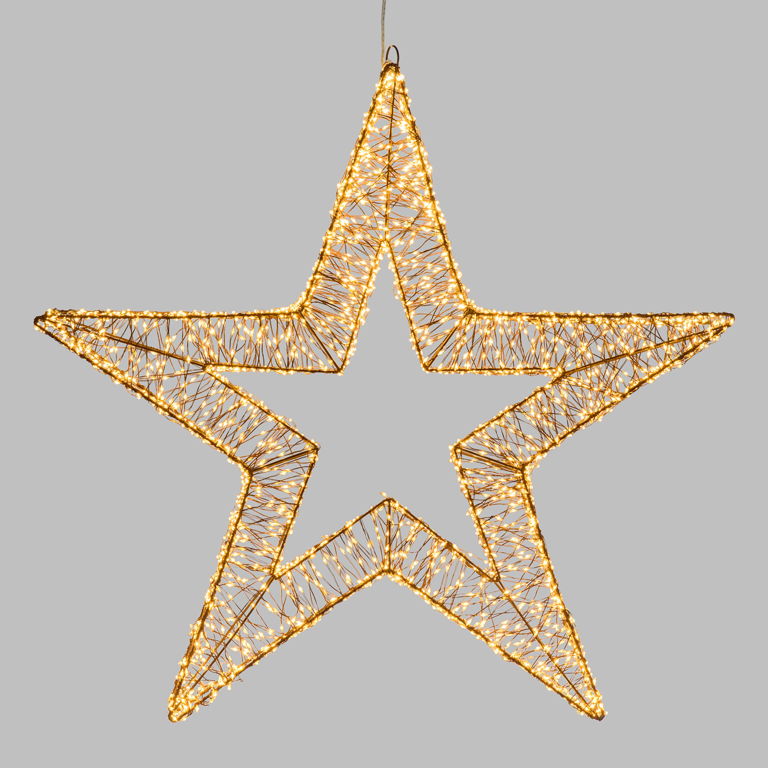 Ø 75 cm, 3500 Warm White MicroLEDs, Brown Star Lights Ø 75 cm, 3500 Warm White MicroLEDs, Brown Star Lights