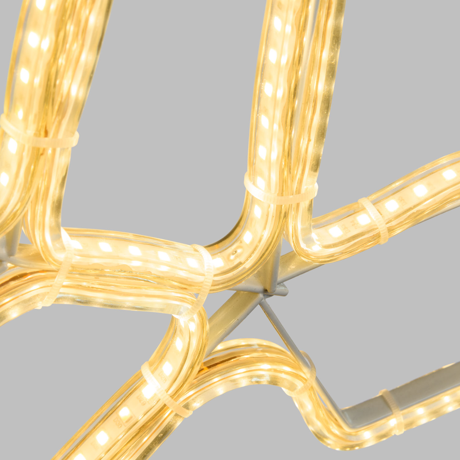 Flocon de neige en tube ultra lumineux 92 x 85 cm, led blanc chaud 3 Flocon de neige en tube ultra lumineux 92 x 85 cm, led blanc chaud 3