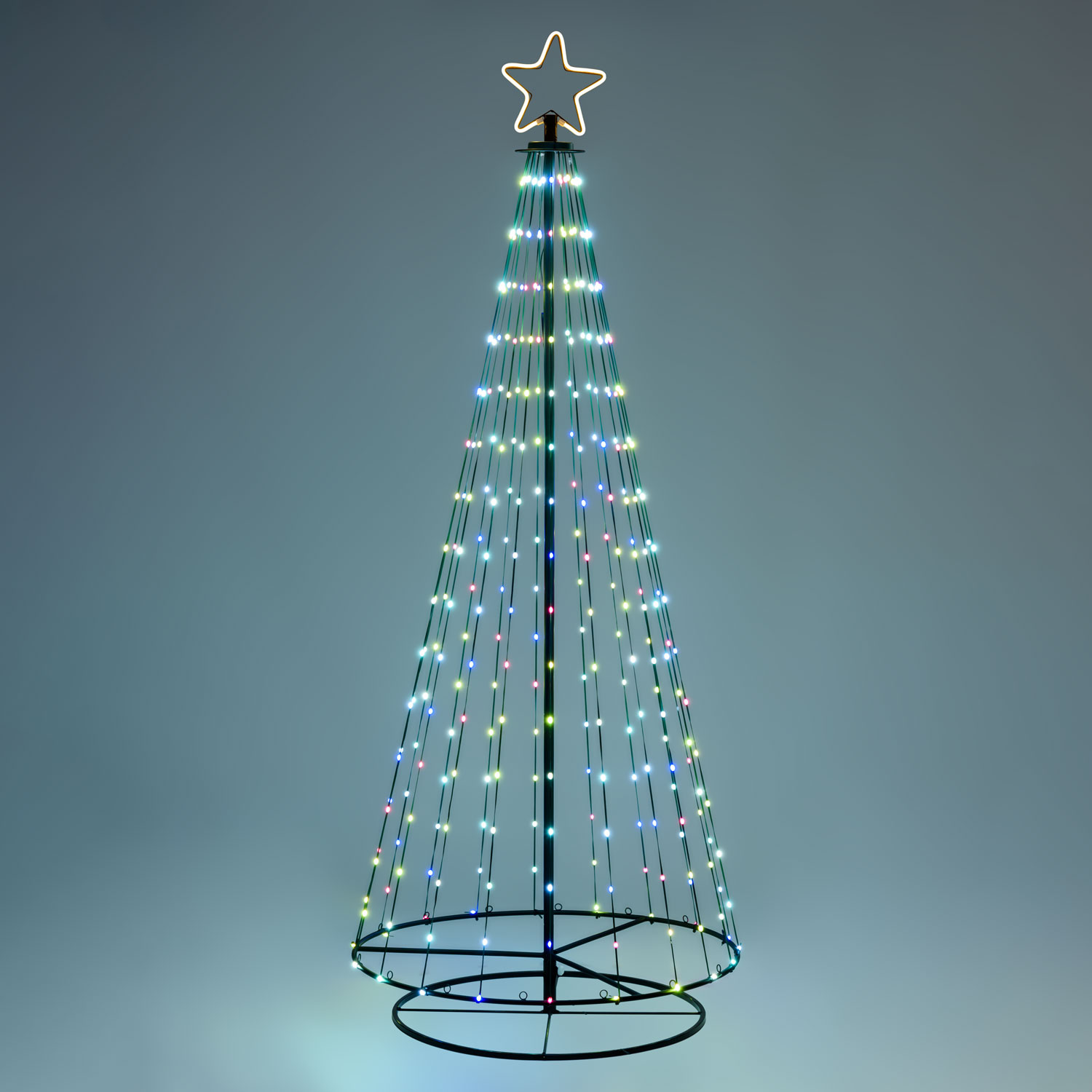 h 200 cm, 304 LEDs, Foldable Conical Christmas Tree 11 h 200 cm, 304 LEDs, Foldable Conical Christmas Tree 11