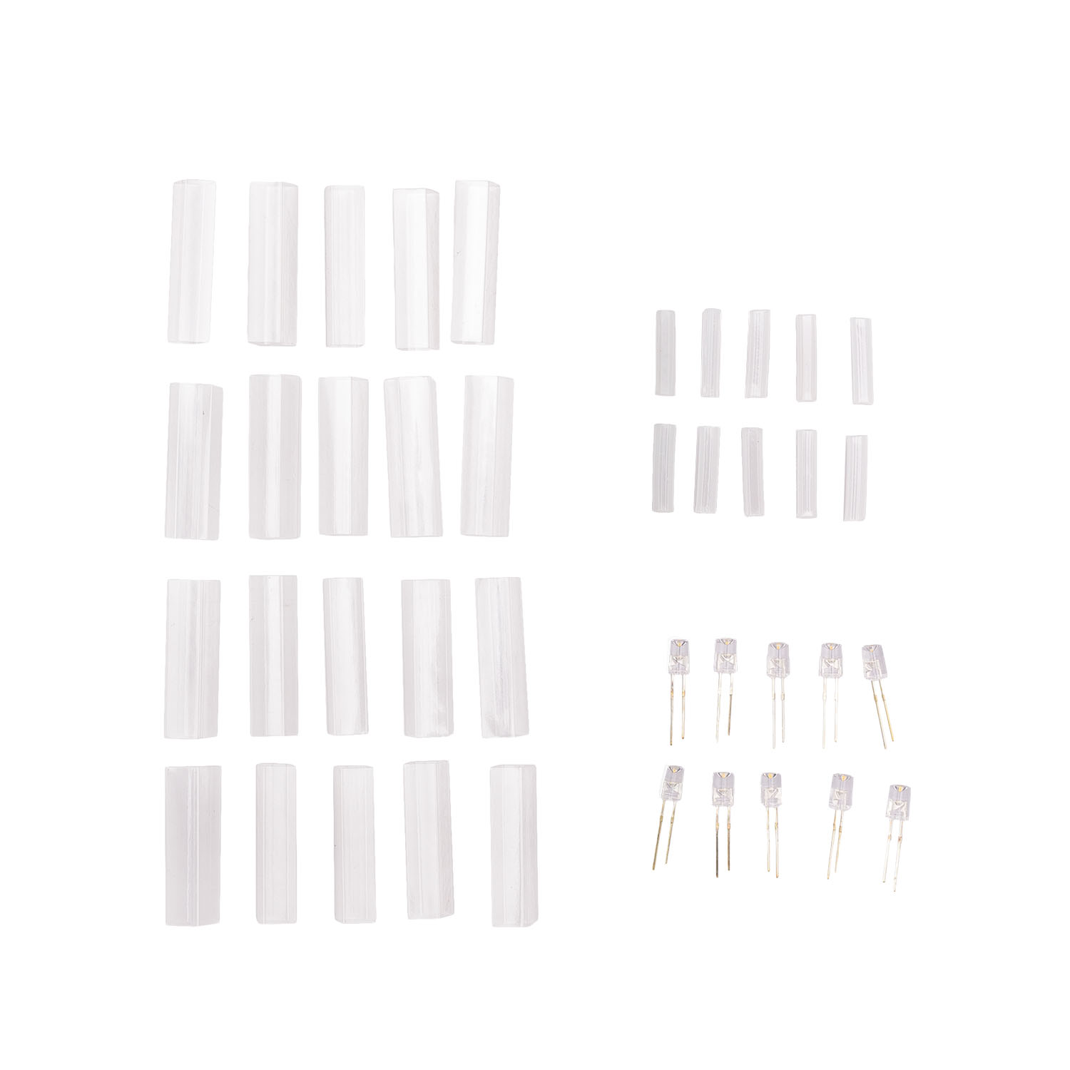 Replacement Kit Warm White Connect+, 10 LEDs, Ø 5mm, transparent sleeves Replacement Kit Warm White Connect+, 10 LEDs, Ø 5mm, transparent sleeves