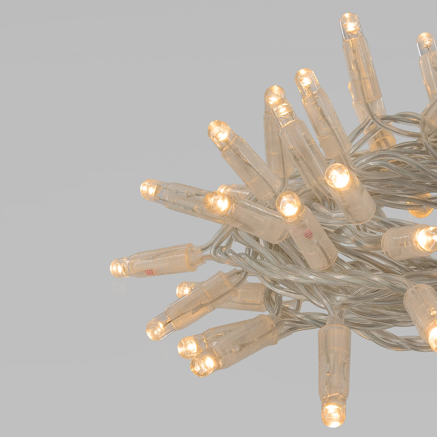 Catena Connect ProLine 36V, 8 m, 80 maxiled bianco caldo soft, cavo trasparente, prolungabile 3