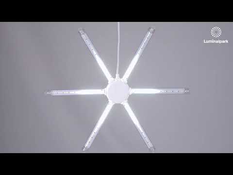 Meteorito 6 tubos, Ø 47 cm, 324 SMD Led blanco frío 2