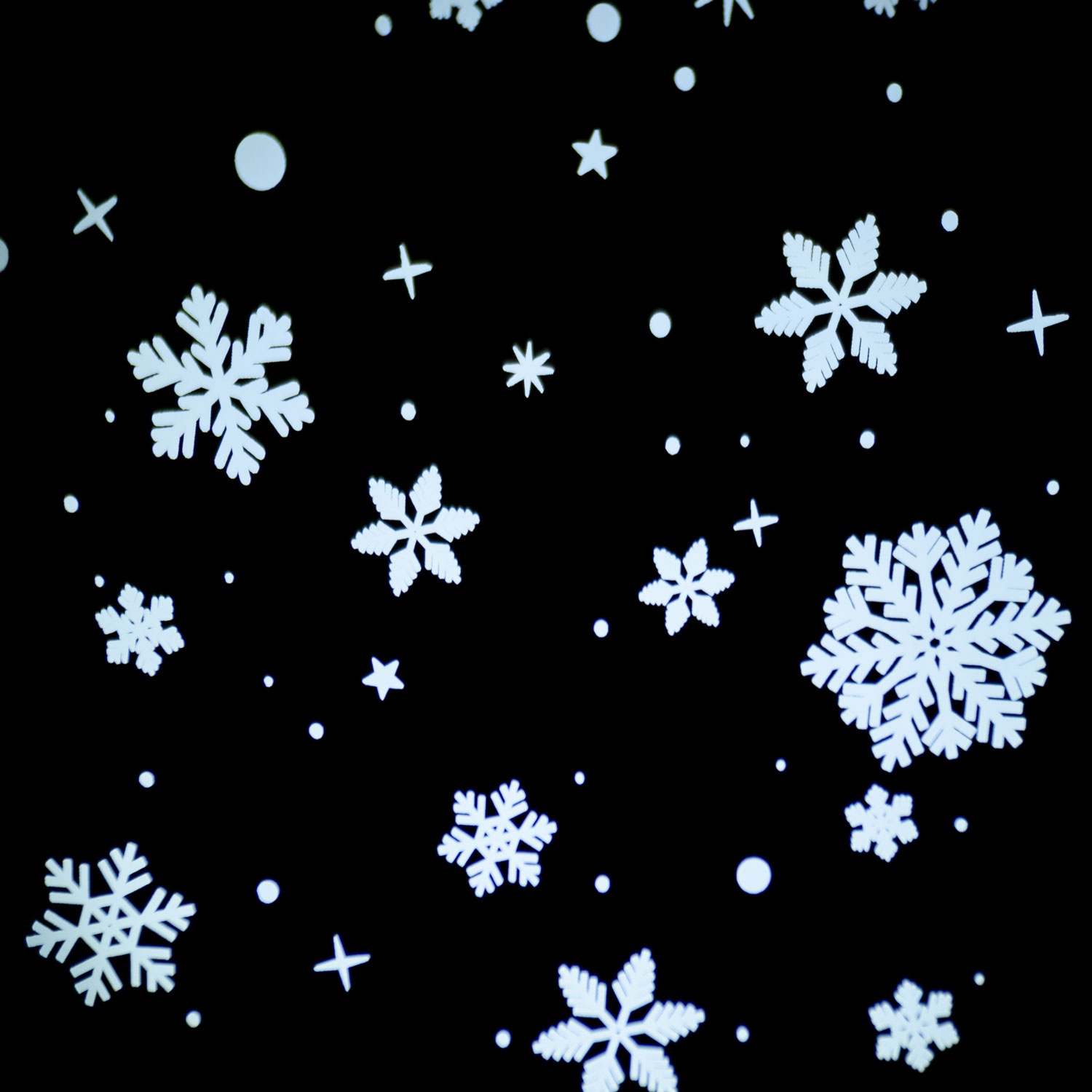 Gobo Schneefall-Effekt und Eiskristalle Ø105 mm Gobo Schneefall-Effekt und Eiskristalle Ø105 mm