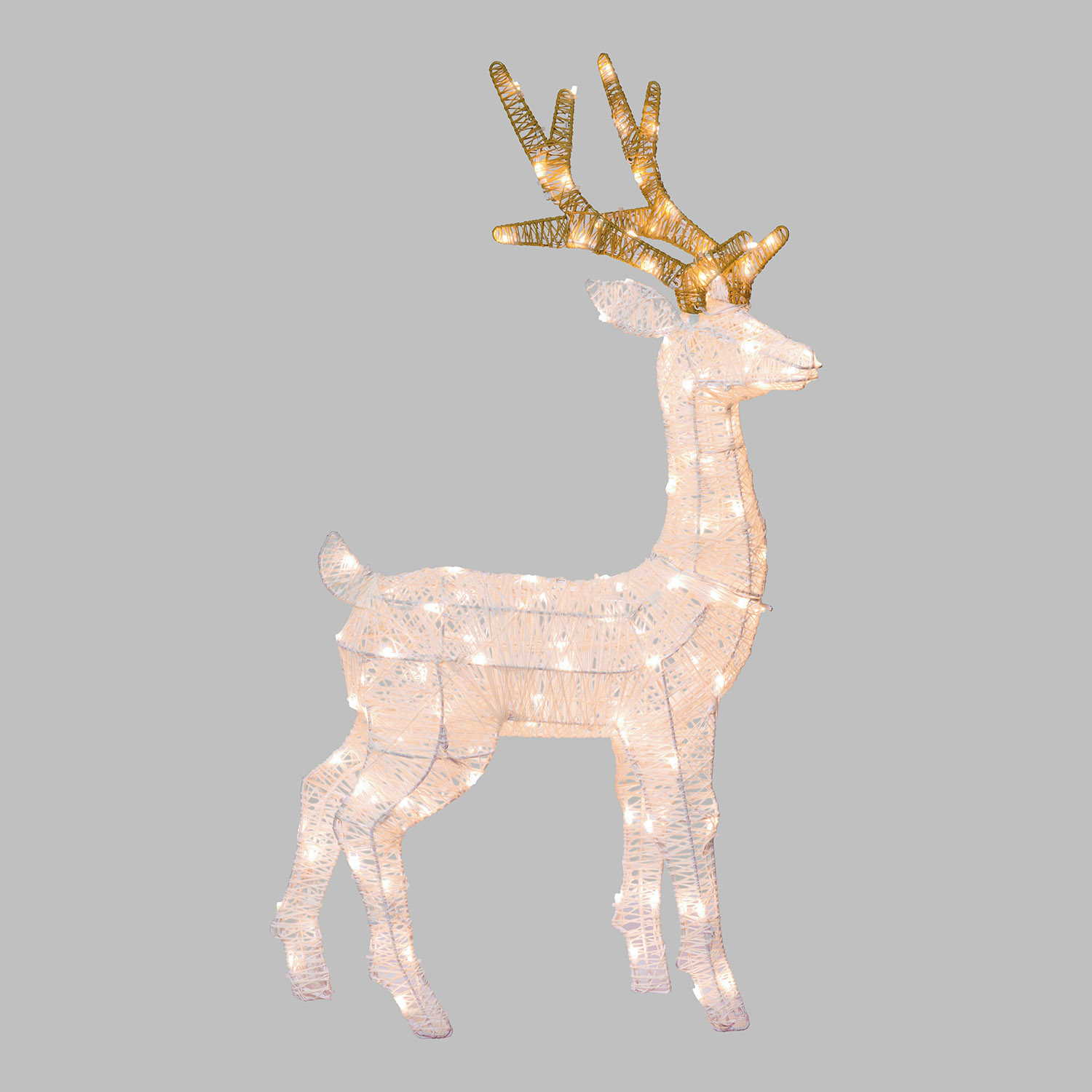 Renna 3D Light Cream & Brown, h 85 cm, 200 Dual LED bianco extra caldo e bianco freddo 6