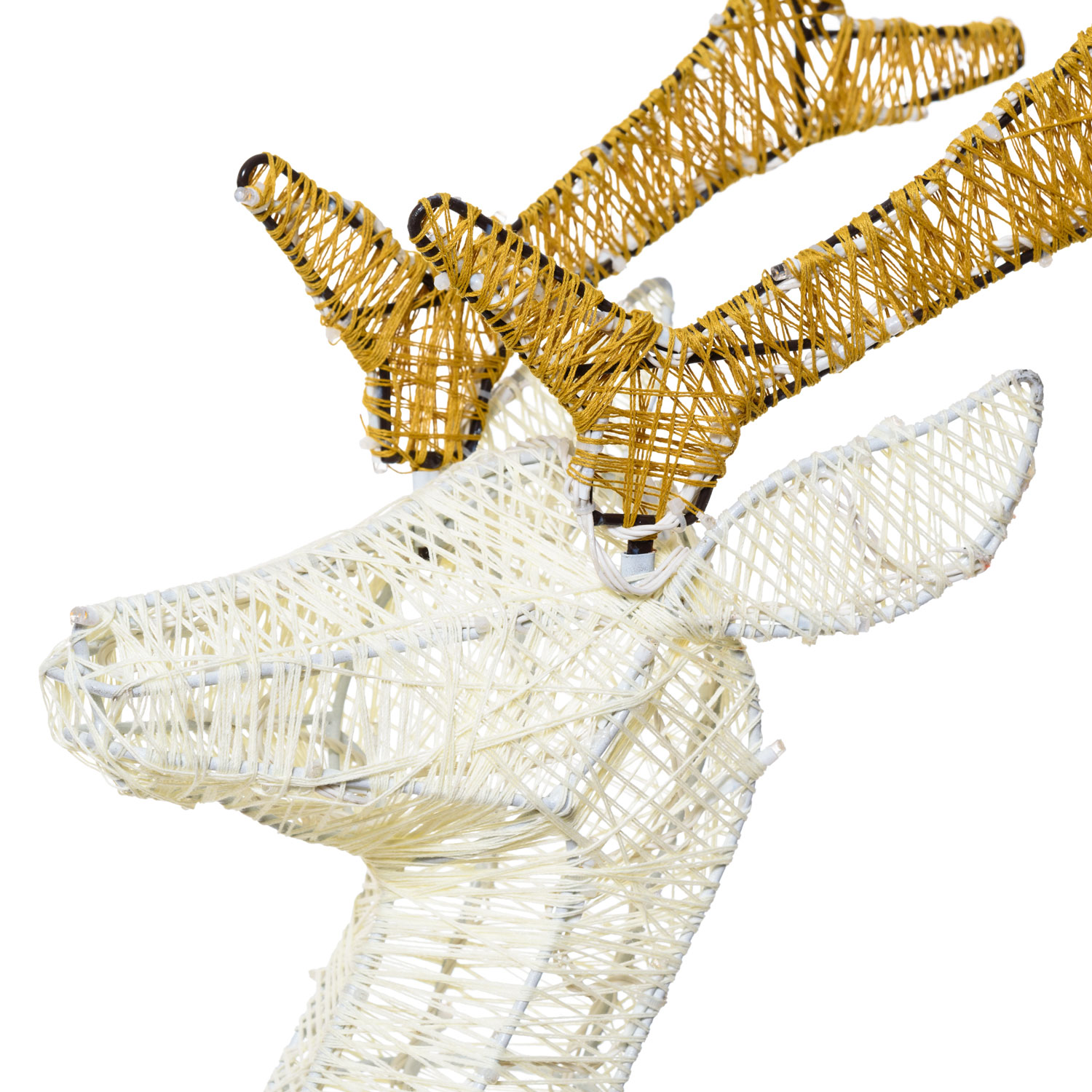 h 125 cm, Traditional Warm White Leds Raised Paw Reindeer 2 h 125 cm, Traditional Warm White Leds Raised Paw Reindeer 2