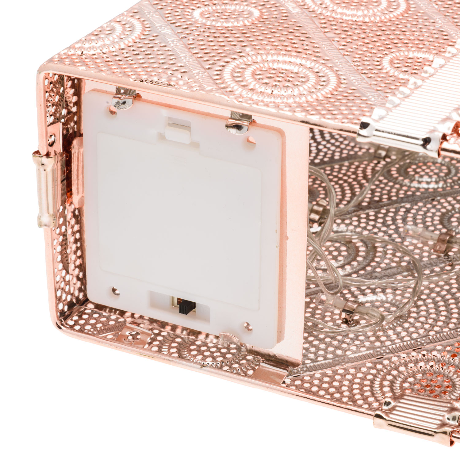 h 30.5cm, 50 Warm White LEDs Copper metal Gift Box 3 h 30.5cm, 50 Warm White LEDs Copper metal Gift Box 3