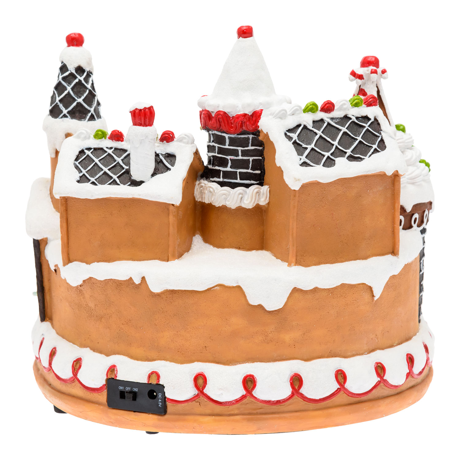 Villaggio di Natale, Candy Village con Trenino rotante, h 25 cm, musiche natalizie 5 Villaggio di Natale, Candy Village con Trenino rotante, h 25 cm, musiche natalizie 5