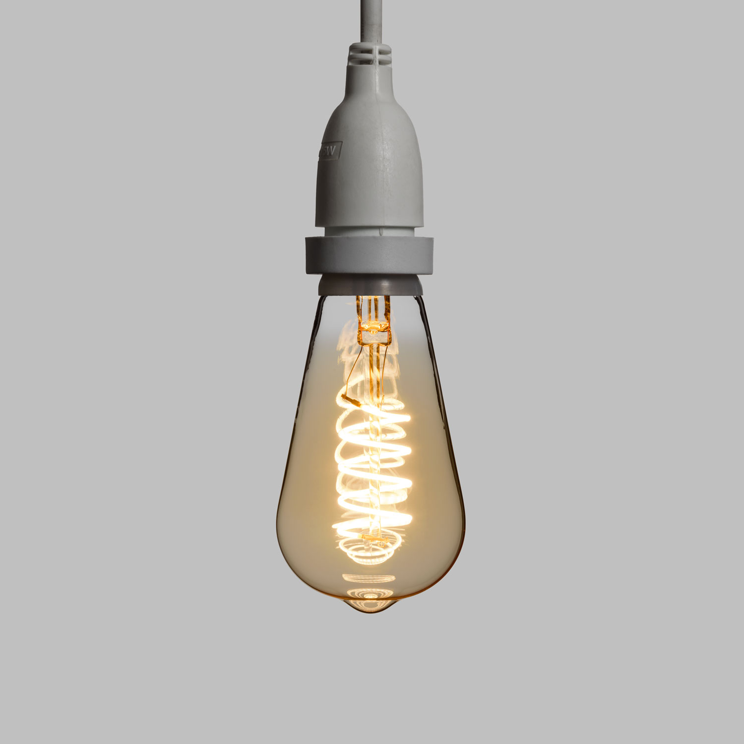 Guirnalda 5m con bombillas led colgantes de 4W Edison espiral Ø 64mm 2 Guirnalda 5m con bombillas led colgantes de 4W Edison espiral Ø 64mm 2