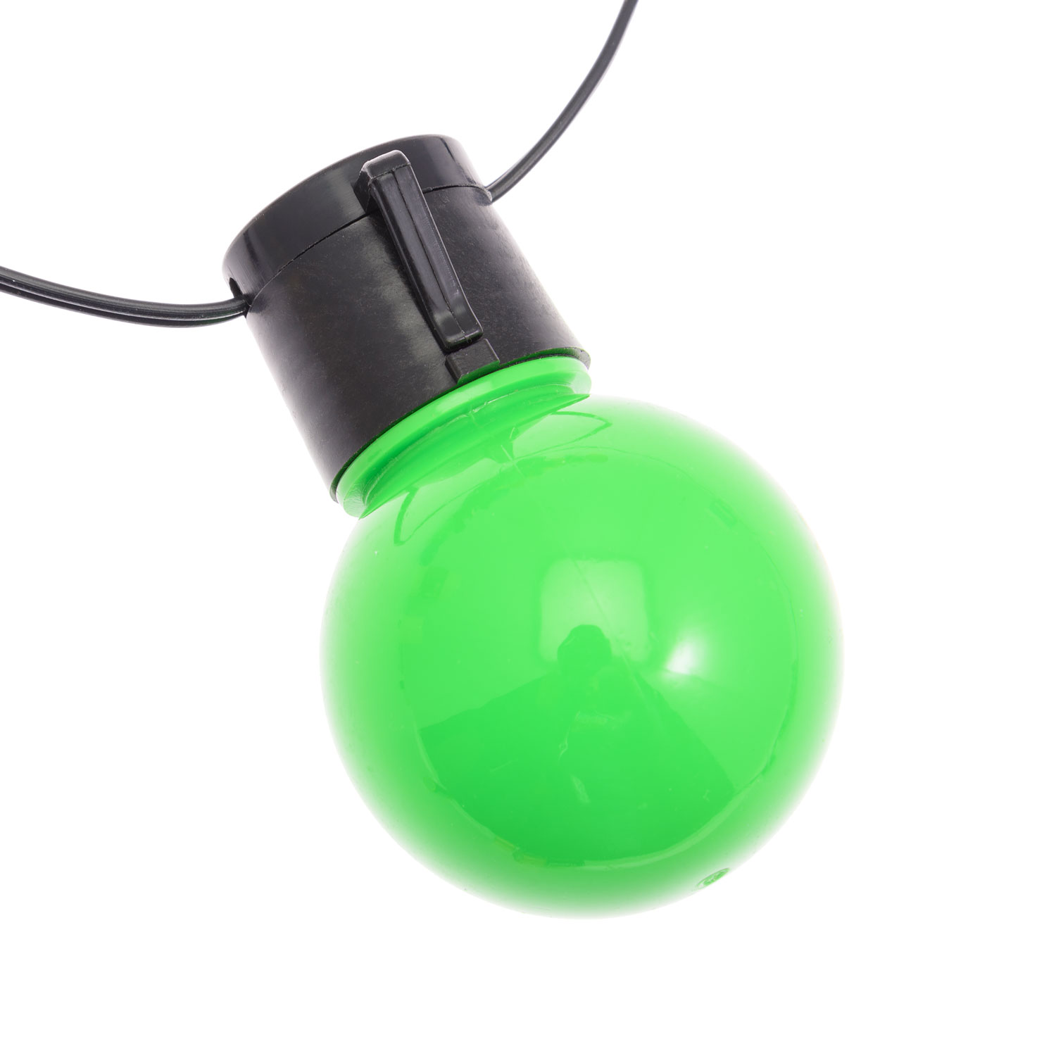 10m Festoon Lights, 20 Ø 50mm Multi Coloured Bulbs, Warm White LED 8 10m Festoon Lights, 20 Ø 50mm Multi Coloured Bulbs, Warm White LED 8