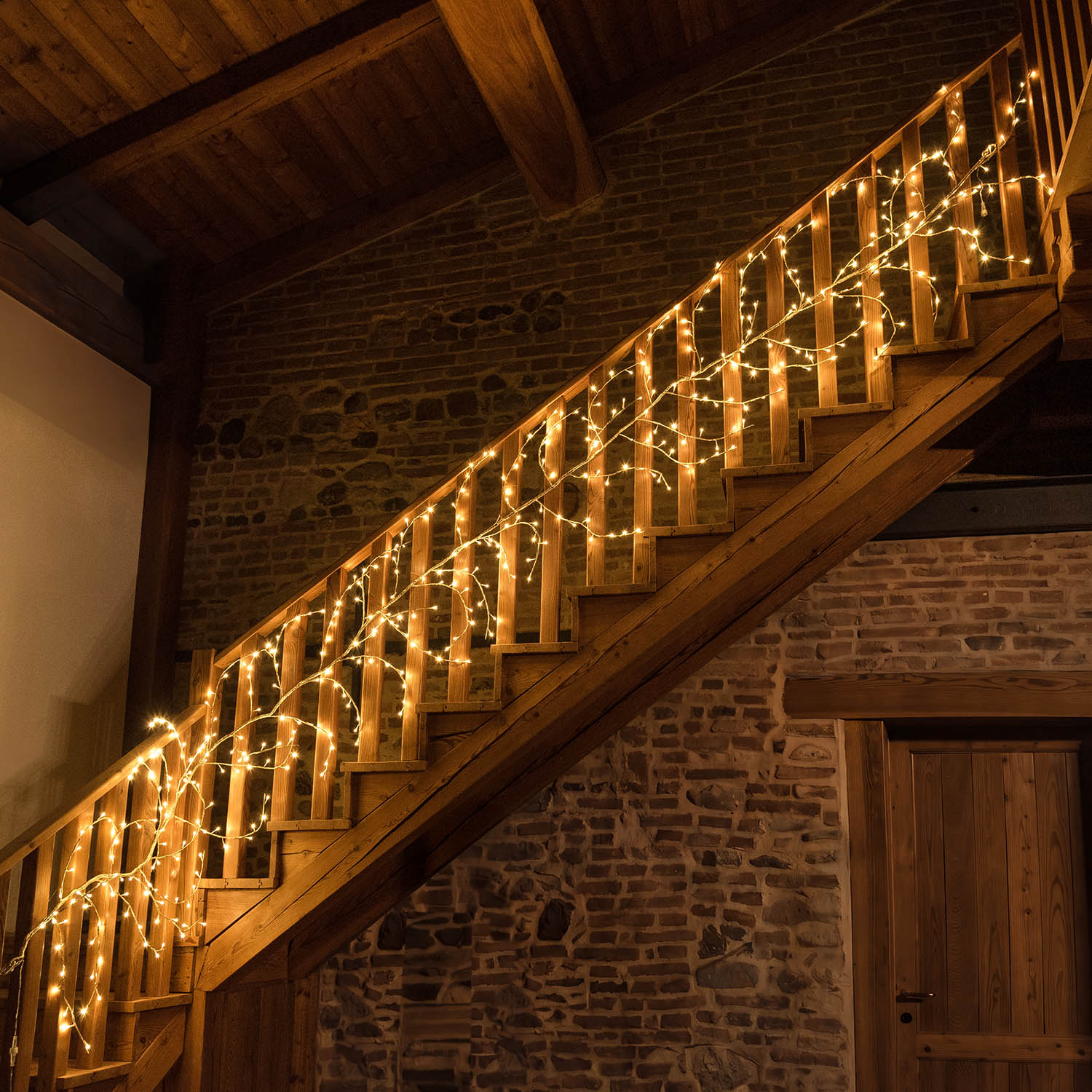 Branche Champagne 5 m, 480 led blanc chaud, prolongeable
