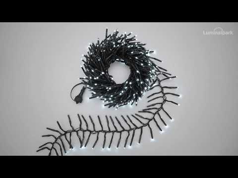 5m 500 White Mini Led Connectable Cluster Lights, Green Cable 2 5m 500 White Mini Led Connectable Cluster Lights, Green Cable 2