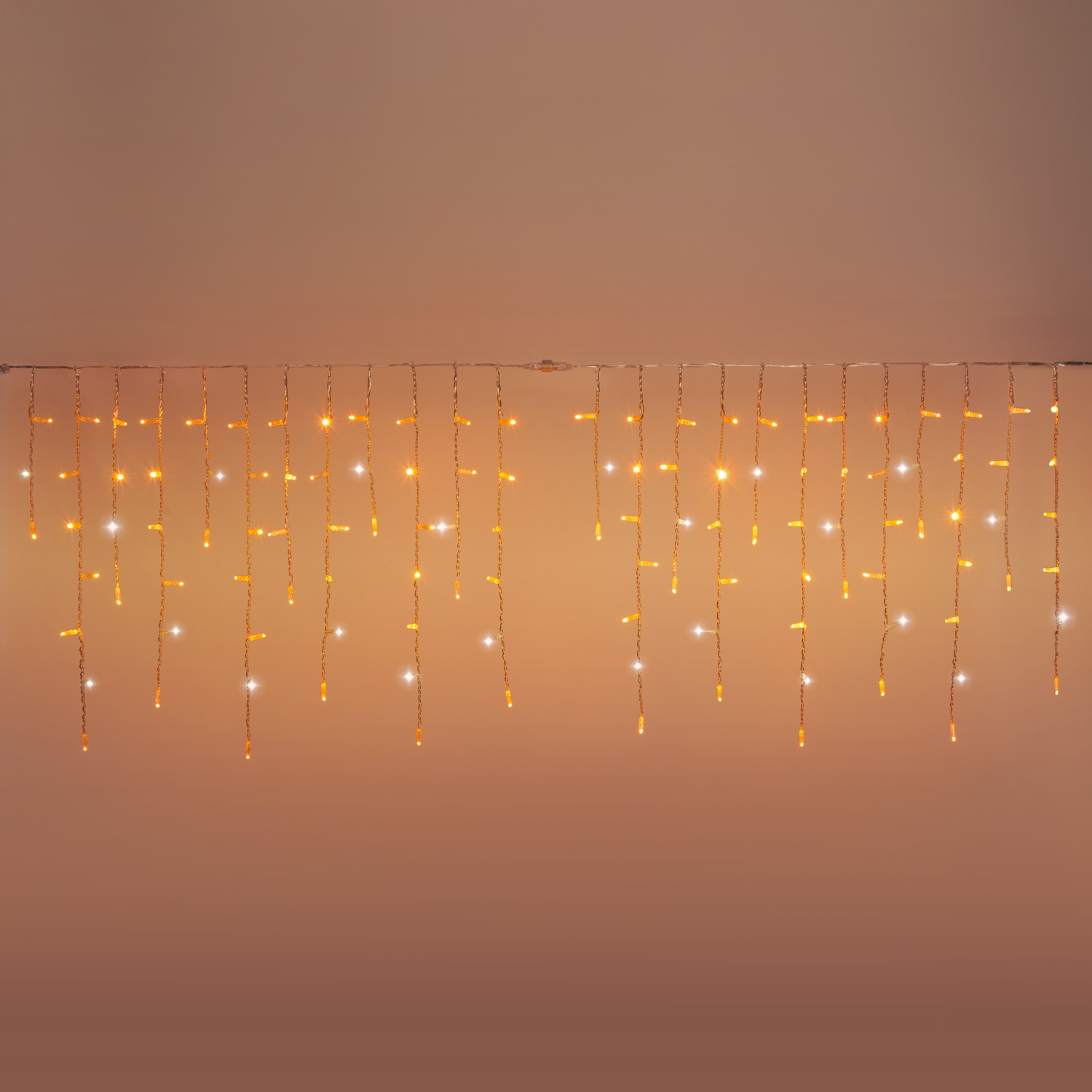 Eisregenlichter Connect ProLine 36V, 2 x H 0,8 m, 80 Maxiled warmweiß, transparentes Kabel 3 Eisregenlichter Connect ProLine 36V, 2 x H 0,8 m, 80 Maxiled warmweiß, transparentes Kabel 3