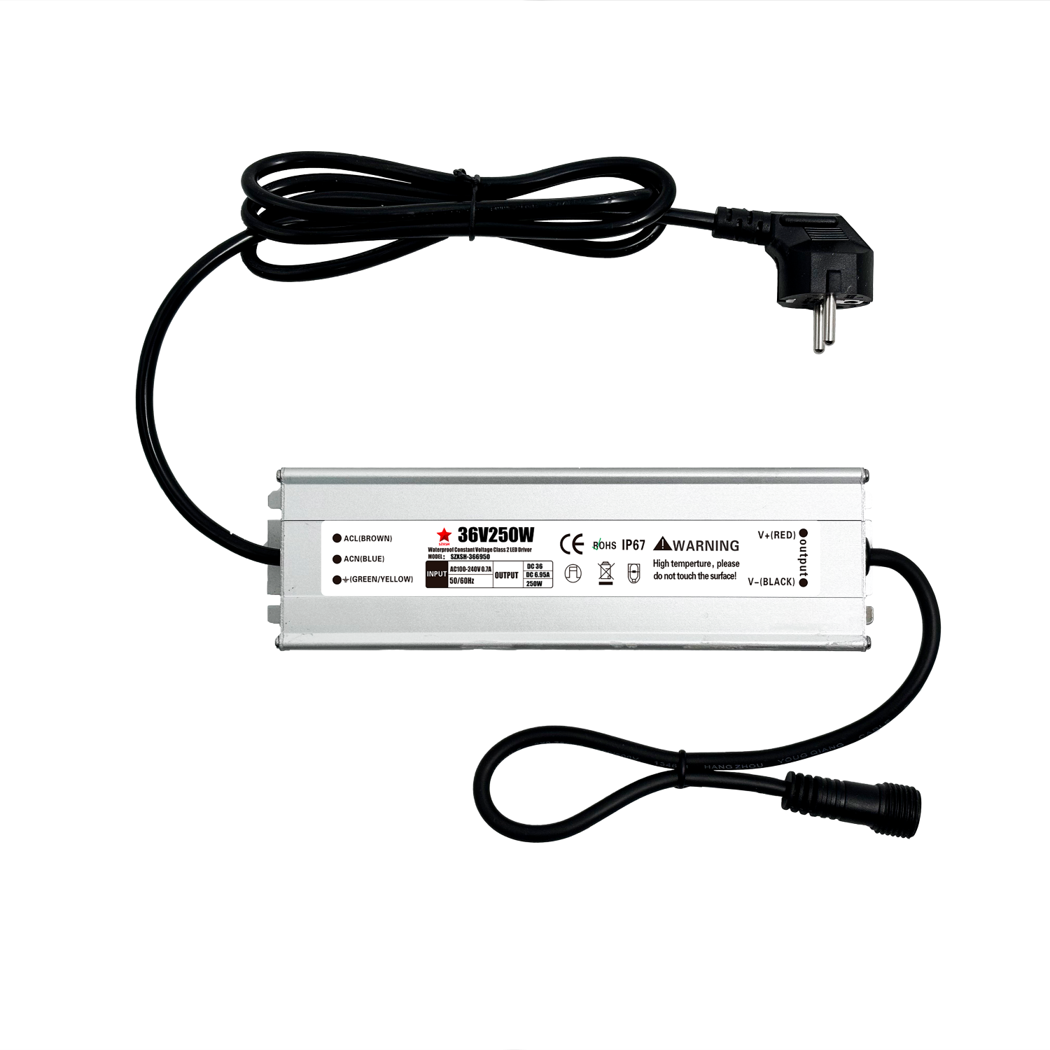 Transformer for decorative lights, 36 Volt, DC, Max 250 watt Transformer for decorative lights, 36 Volt, DC, Max 250 watt