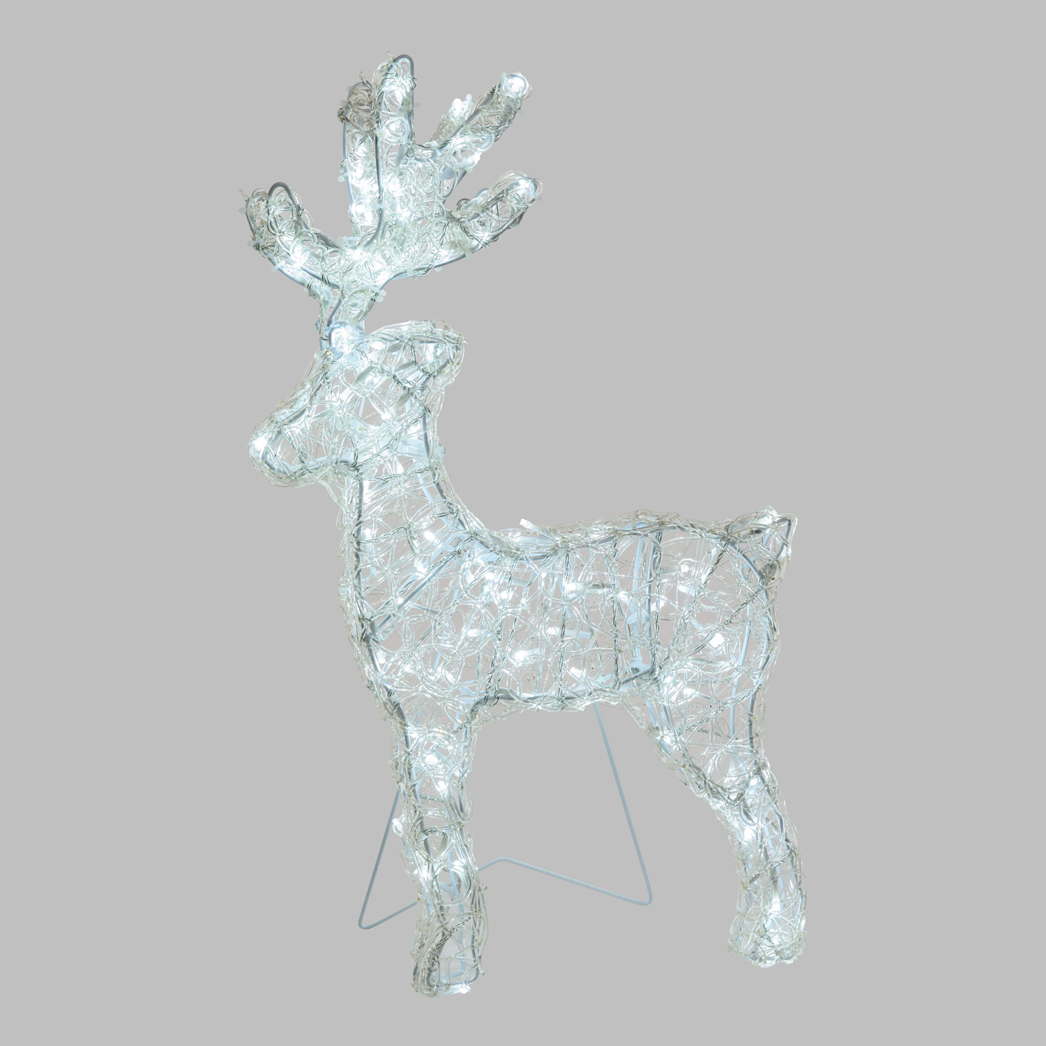 3D Thin Rentier, h 60 cm, 120 LEDs kaltweiß 2 3D Thin Rentier, h 60 cm, 120 LEDs kaltweiß 2